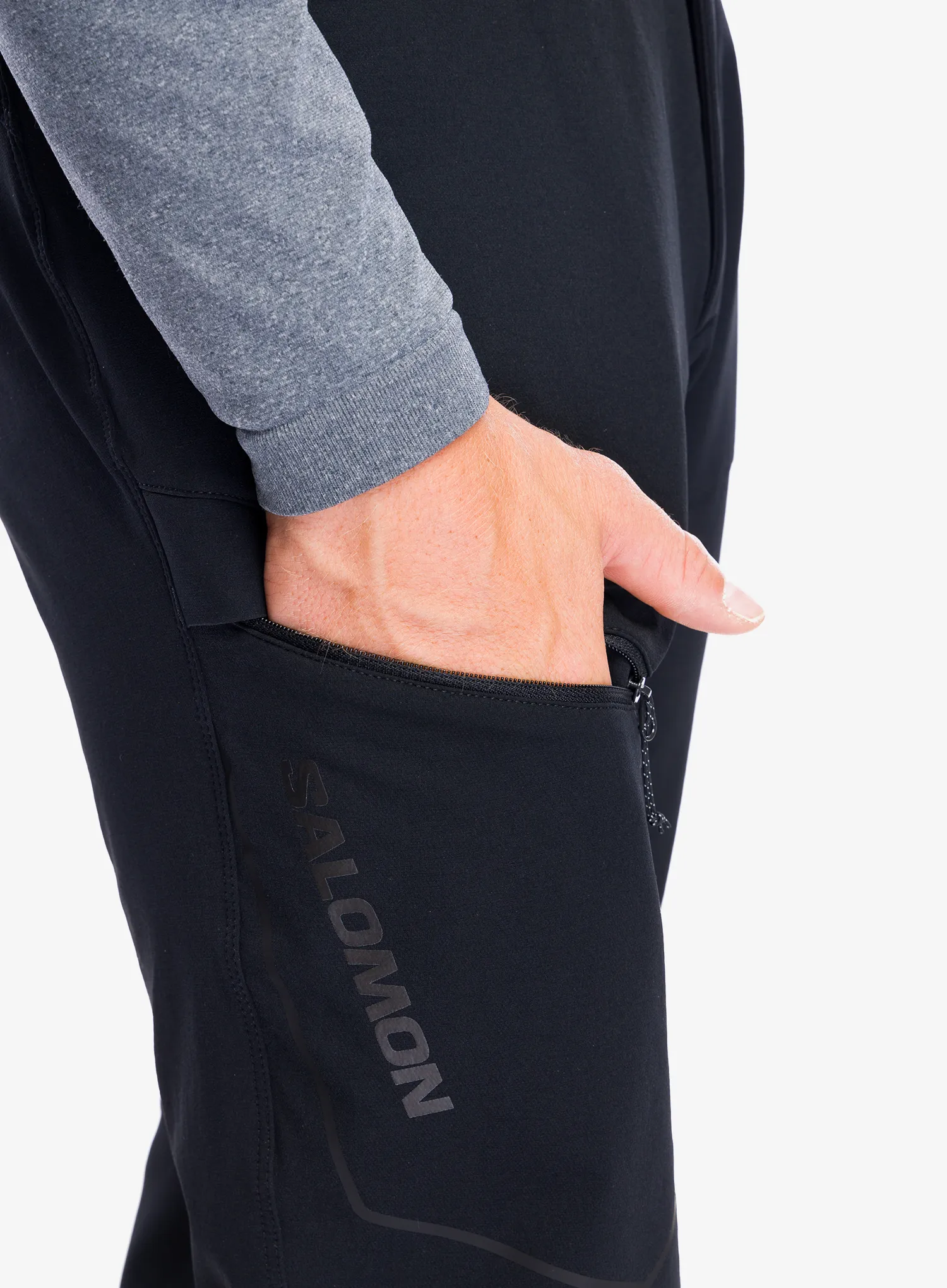 Turistické kalhoty Salomon Wayfarer Warm Pant - deep black
