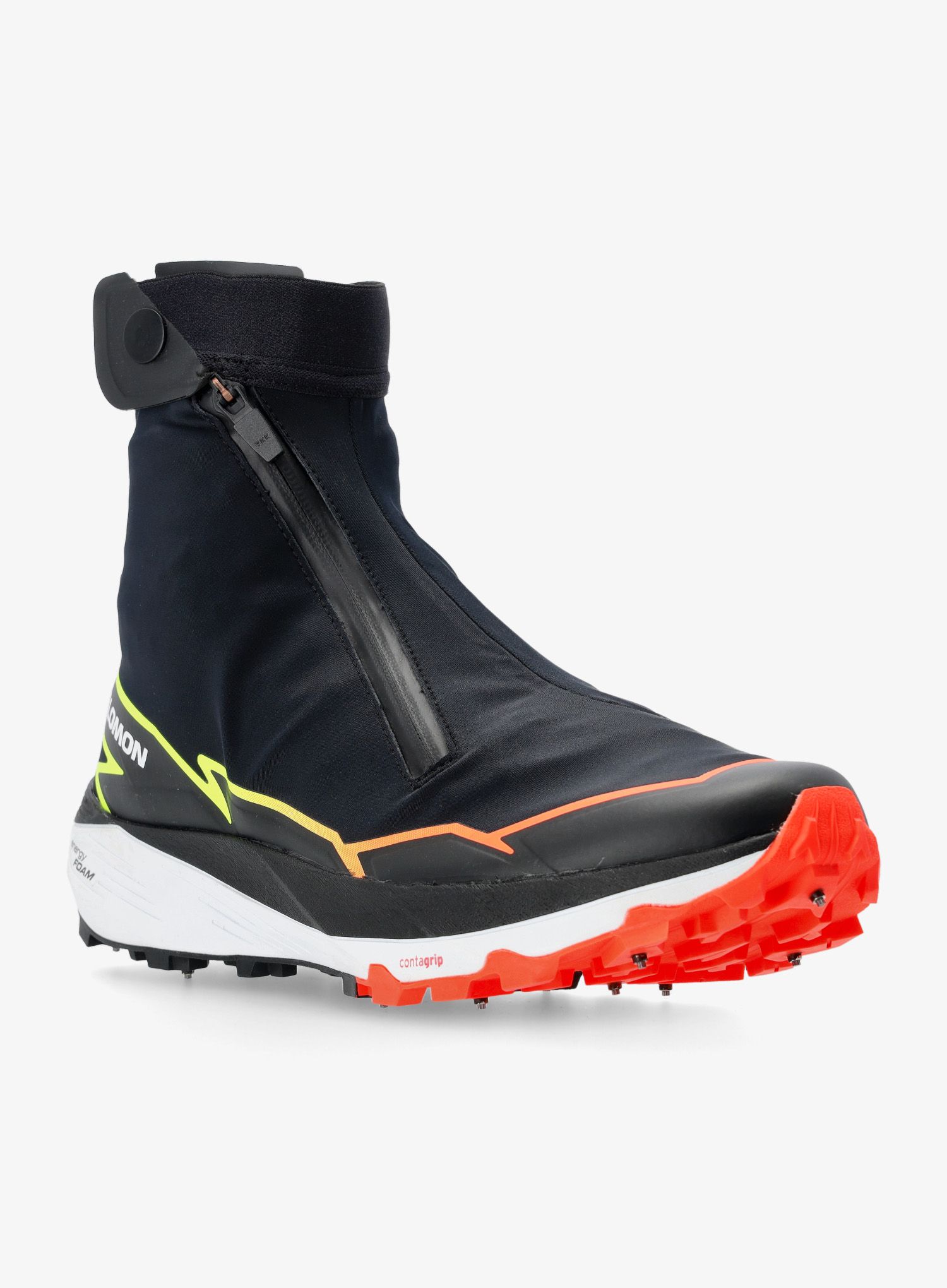 Trailové boty Salomon Winter Cross Spike - black/neon/yellow