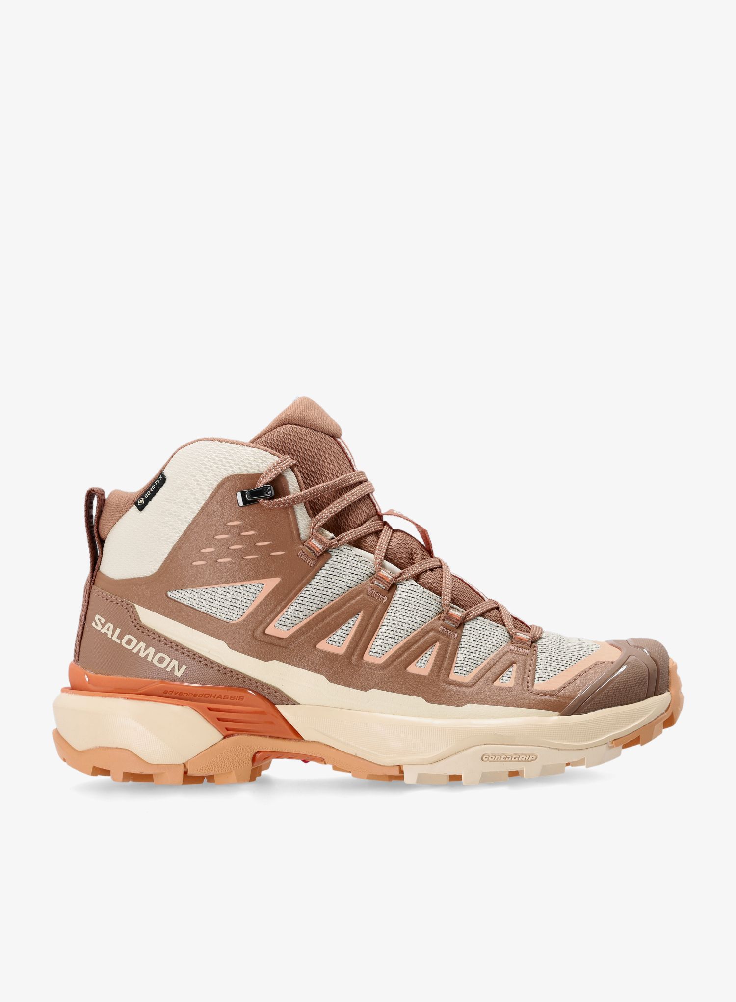 Turistické boty dámské Salomon X Ultra 360 Edge Mid GTX - shortbread/raw