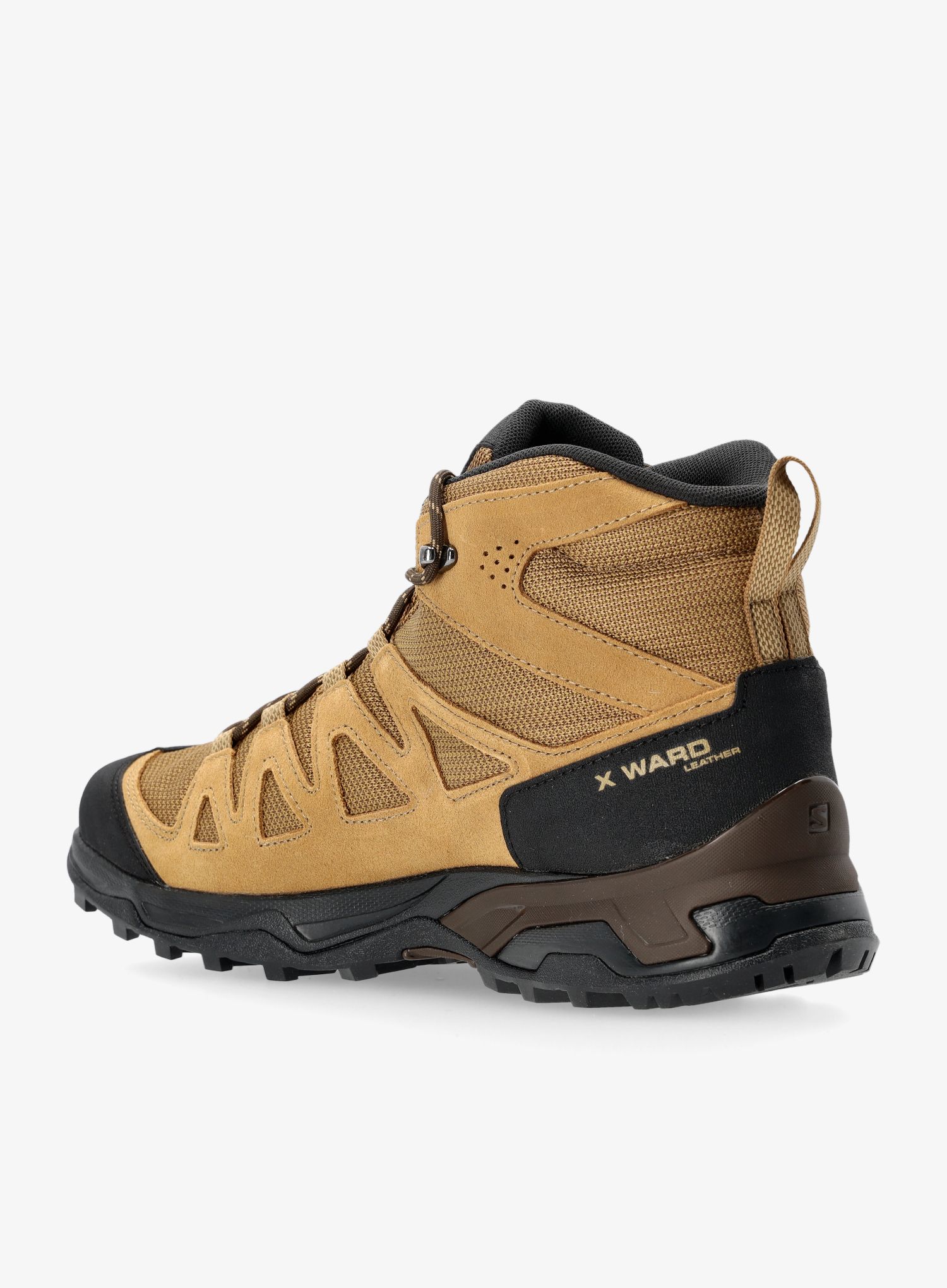 Turistické boty Salomon X Ward Leather Mid Gtx - kangaroo/black/gold