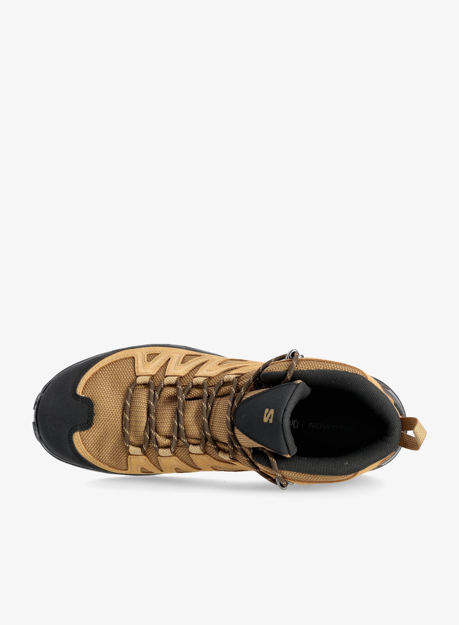 Turistické boty Salomon X Ward Leather Mid Gtx - kangaroo/black/gold
