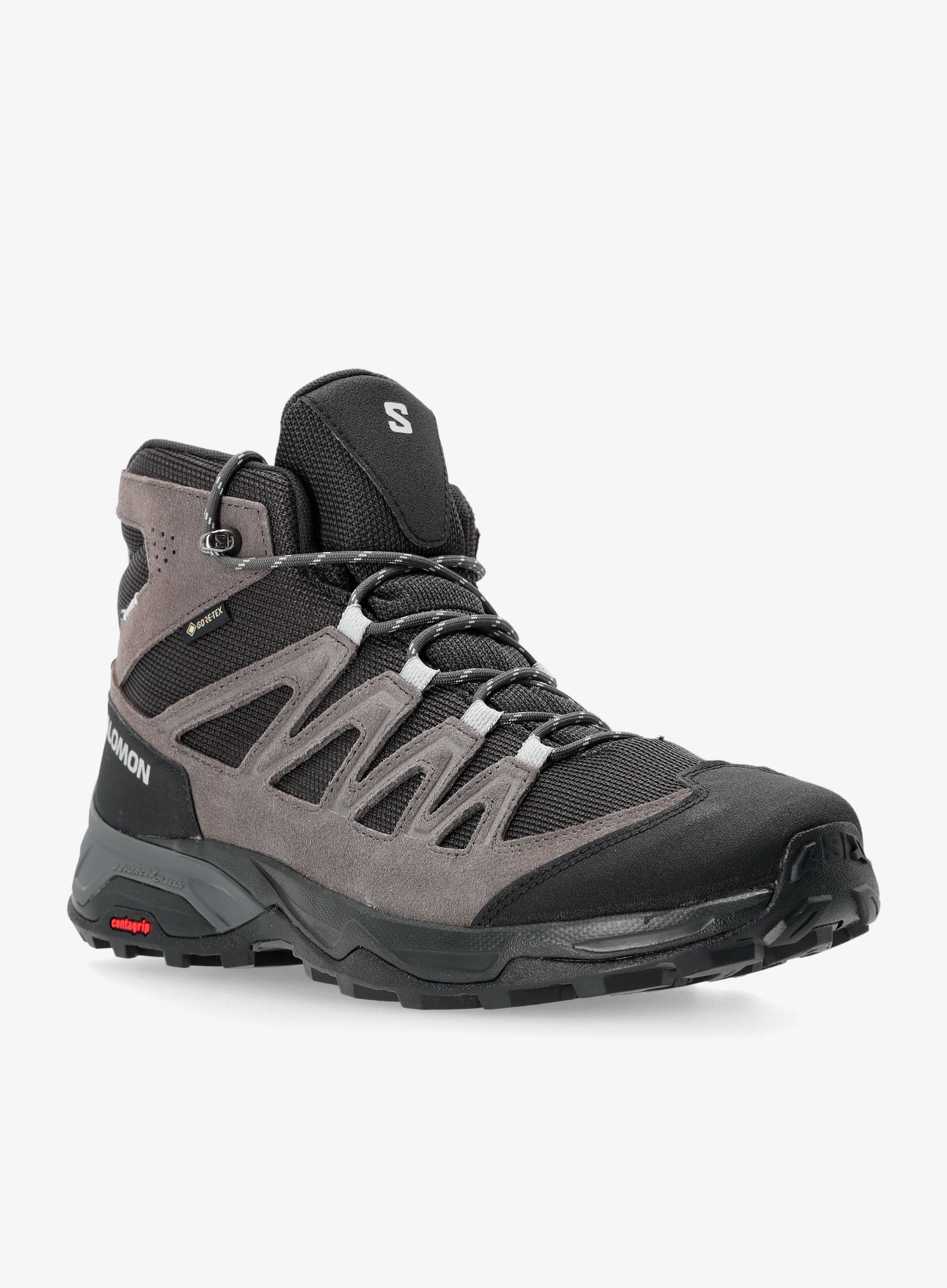 GORE TEX boty Salomon X Ward Leather Mid Gtx - phantom/black/magnet