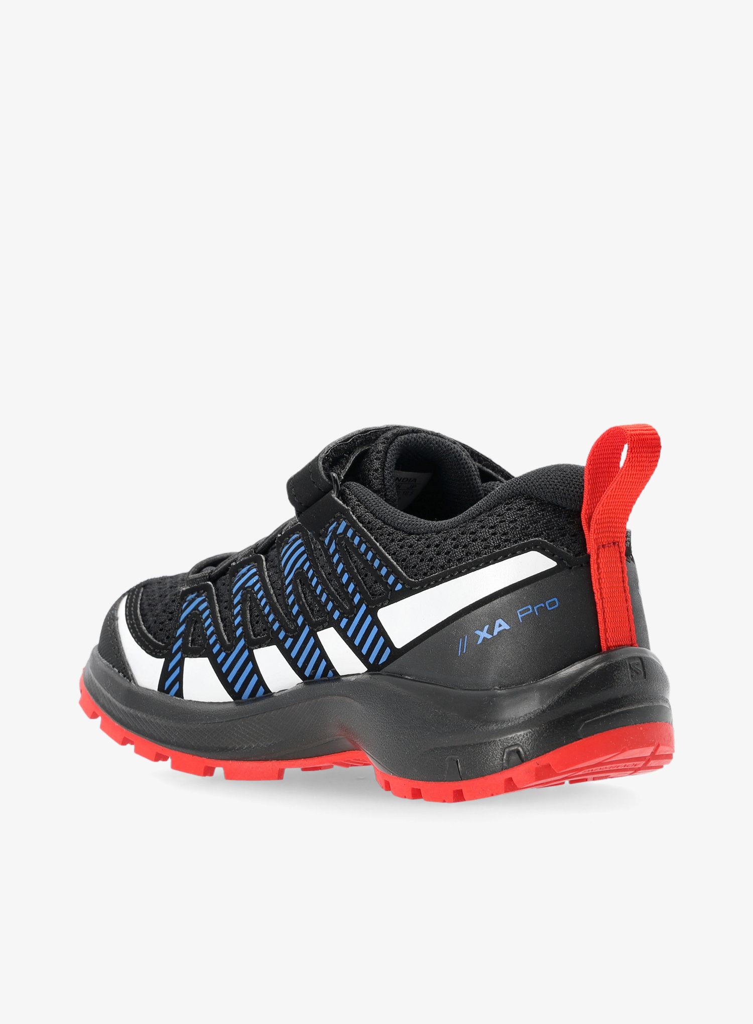Dětské boty Xa Pro V8 - black/lapis blue/fiery red