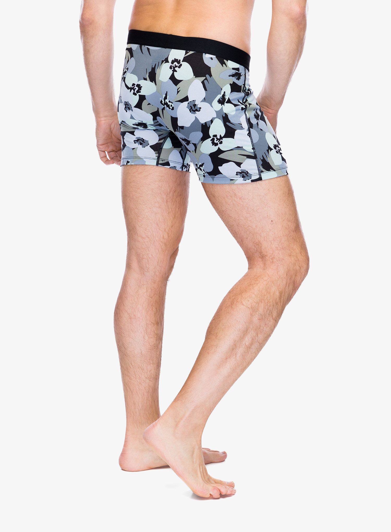 Funkční boxerky Saxx Daytripper Boxer Brief Fly - camo flowers/blue fog