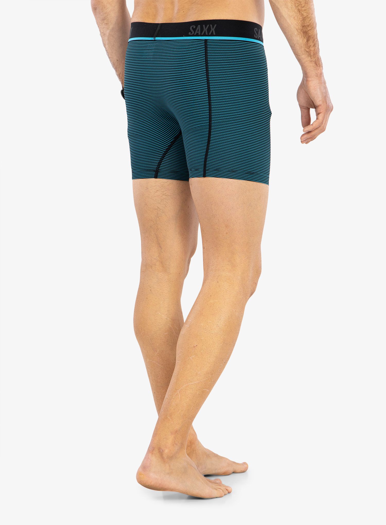 Termoaktivní boxerky Saxx Kinetic HD Boxer Brief - cool blue stripe