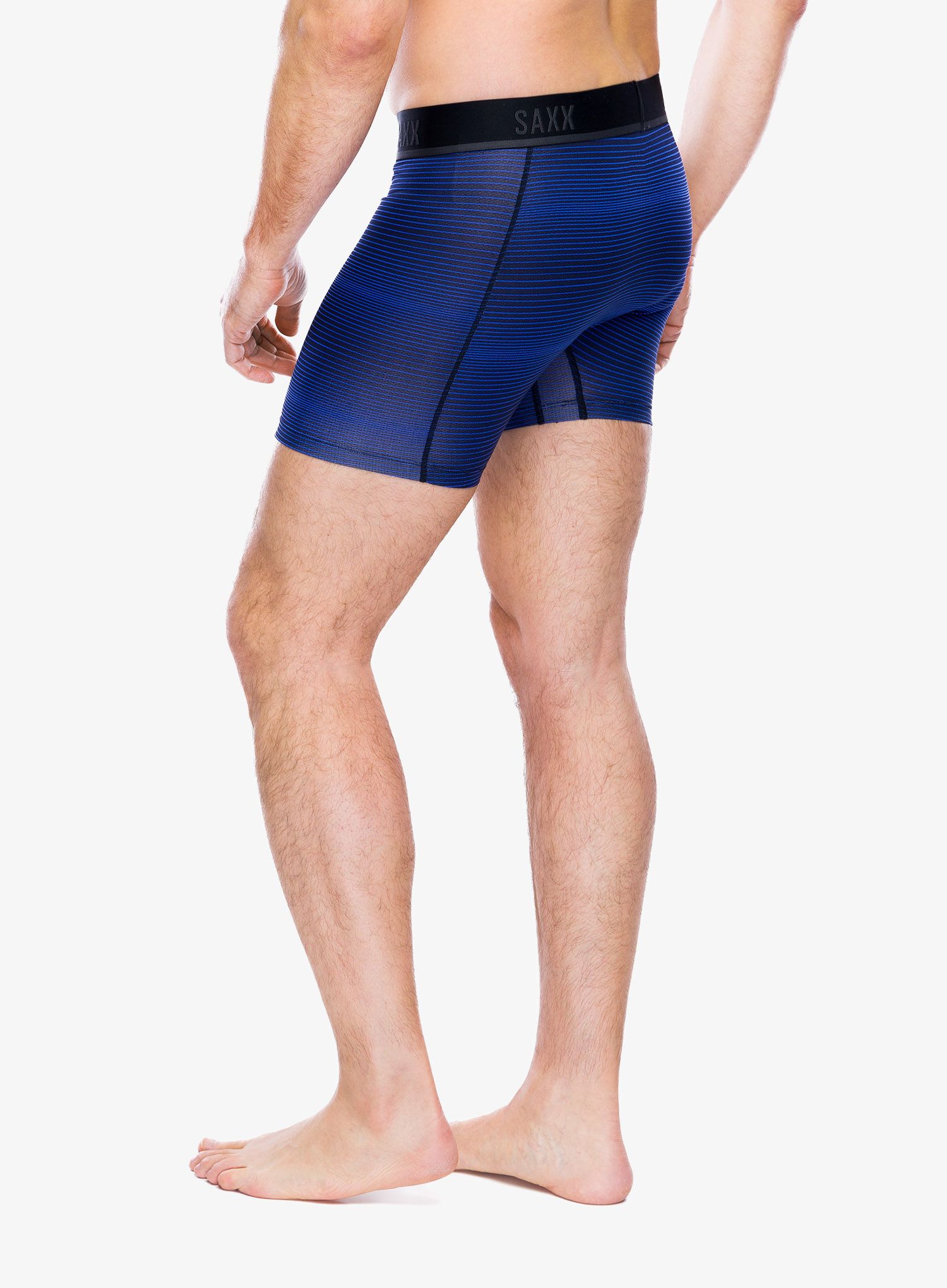 Funkční boxerky Saxx Kinetic Light Compression Mesh - variegated stripe/blue