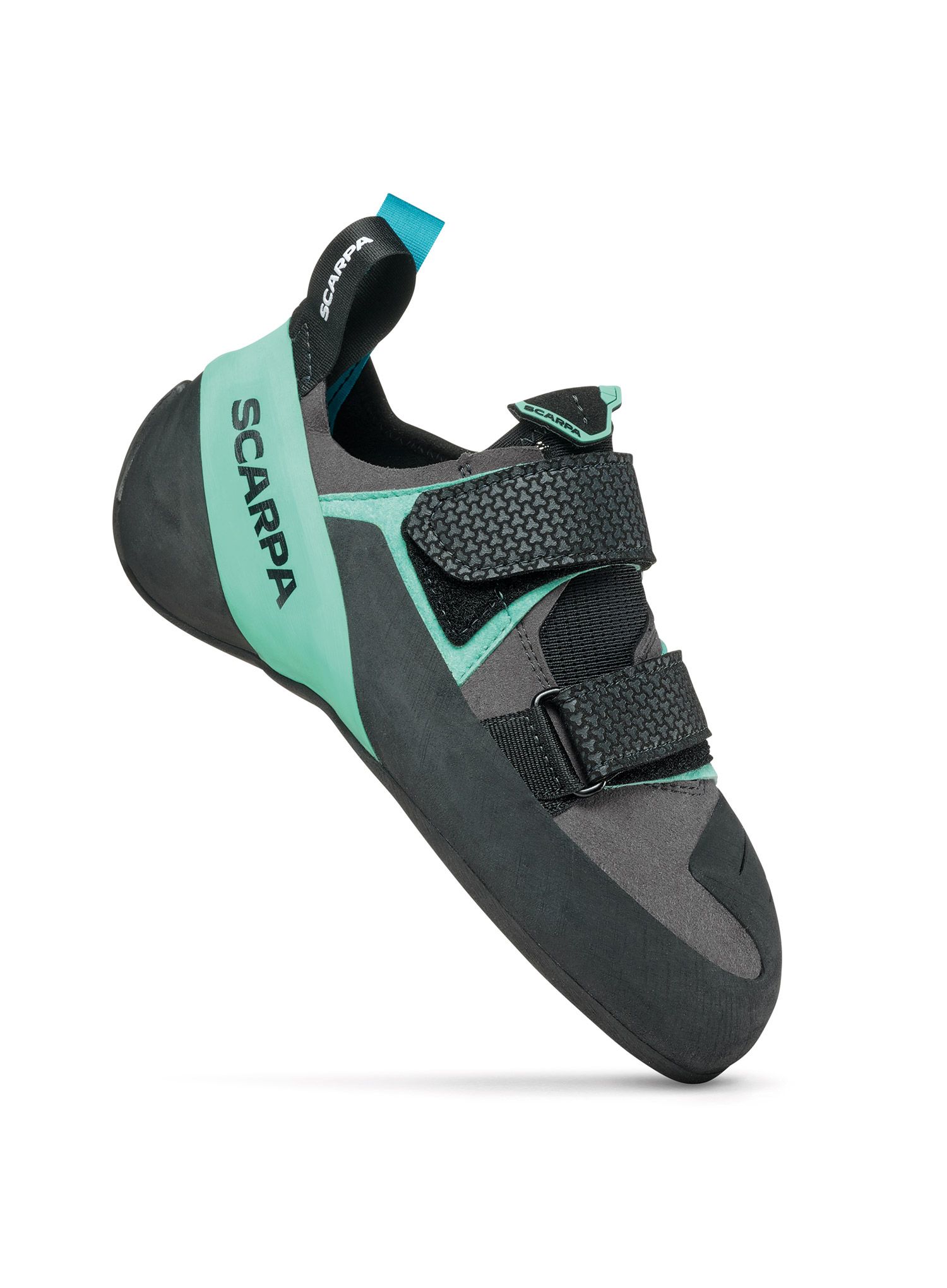 Lezečky Scarpa Arpia V LV - shark/aqua