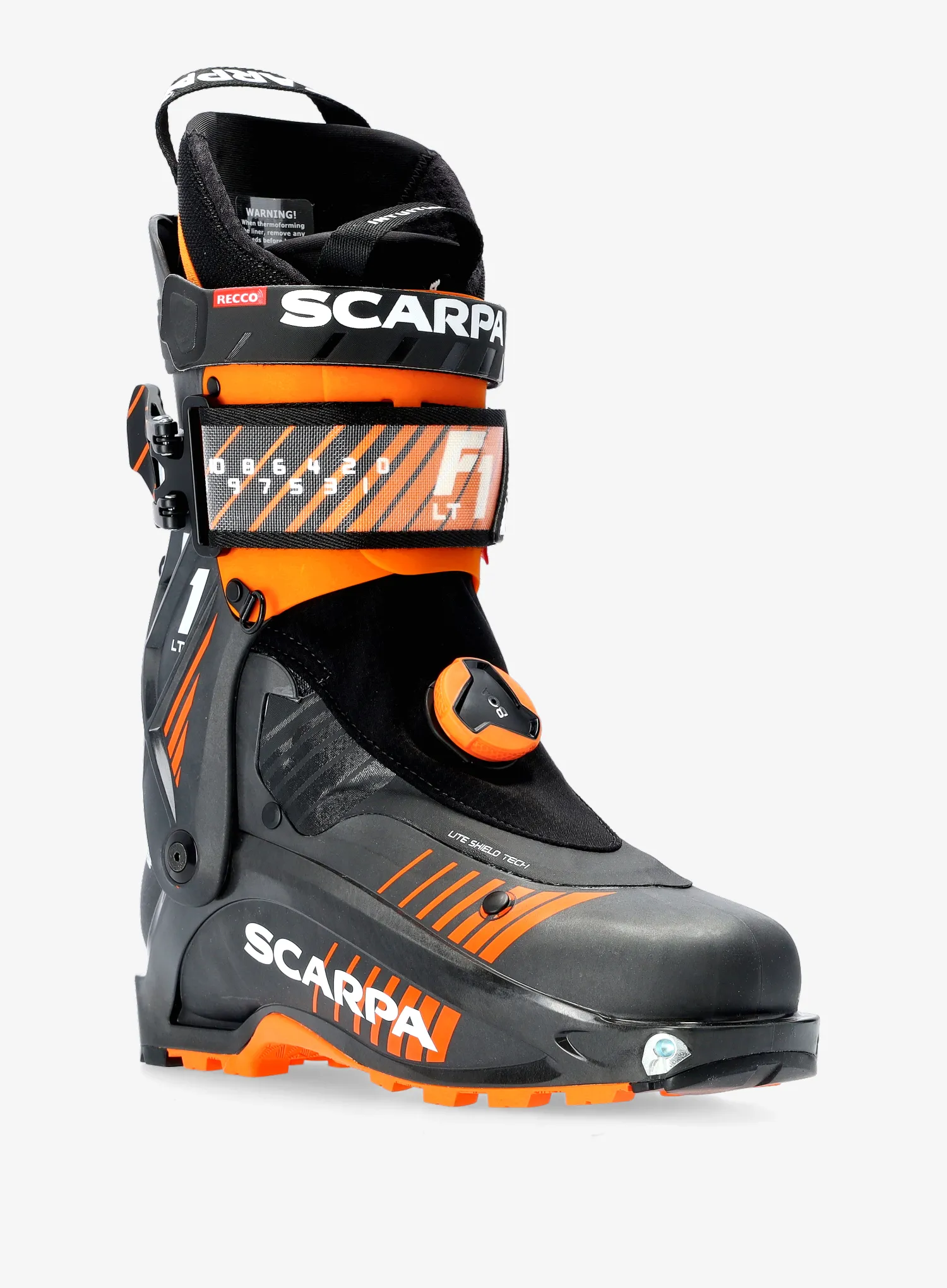 Skialpové boty Scarpa F1 LT - carbon/orange