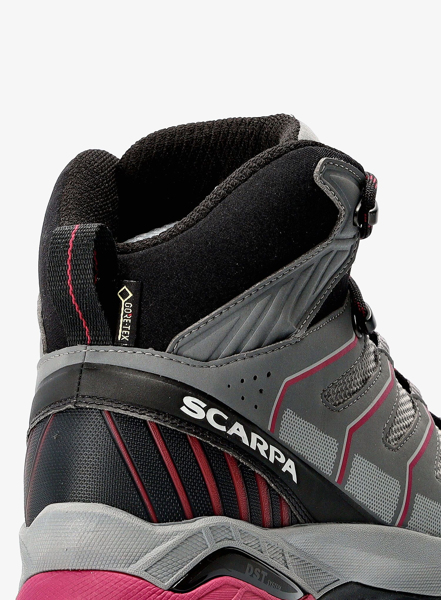 Dámské turistické boty Scarpa Maverick Mid GTX - gray/red plum