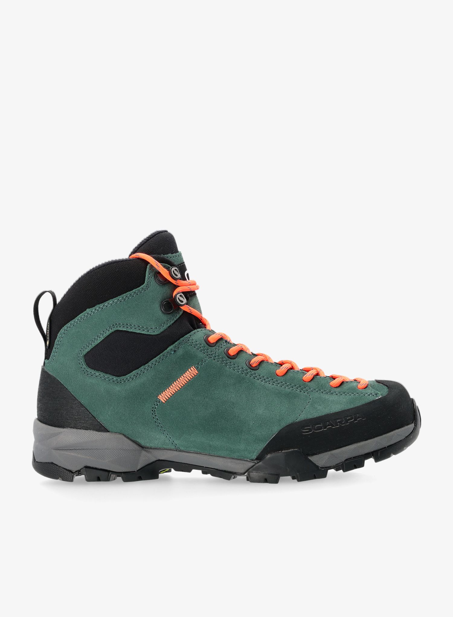 Turistické boty Scarpa Mojito Hike GTX - botanic green/orange pop/pop
