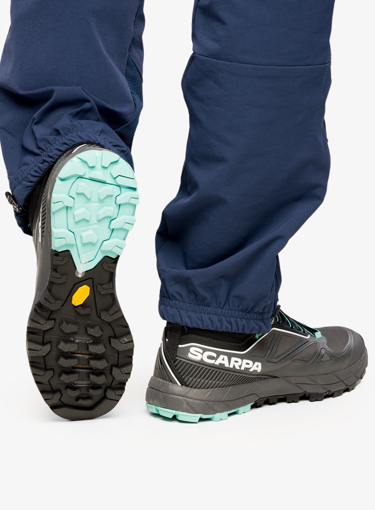Dámská nástupová obuv Scarpa Rapid Mid GTX - anthracite/turquoise