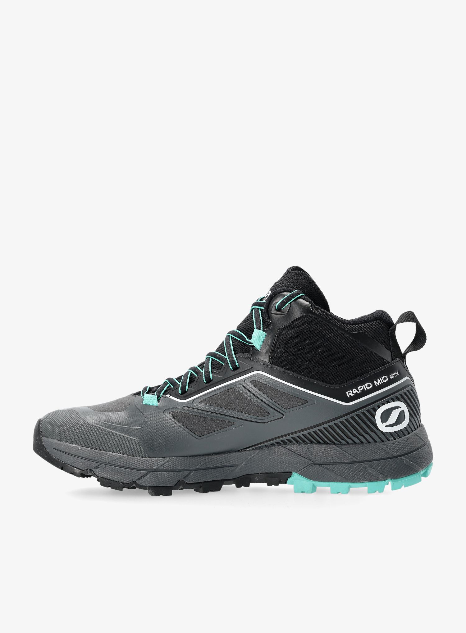 Dámská nástupová obuv Scarpa Rapid Mid GTX - anthracite/turquoise