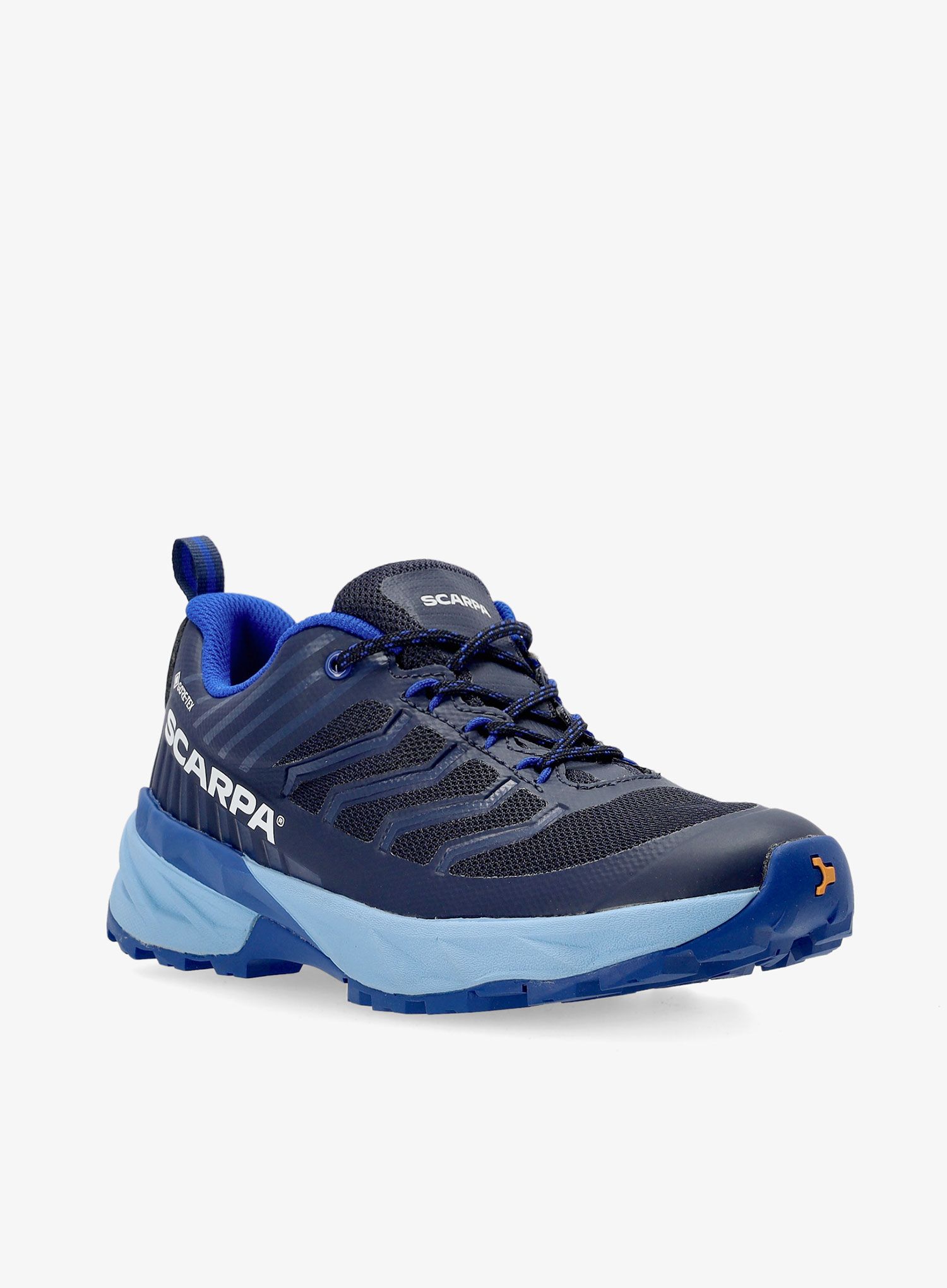 Dětské trekové boty Scarpa Rush Kid GTX - black/lake blue