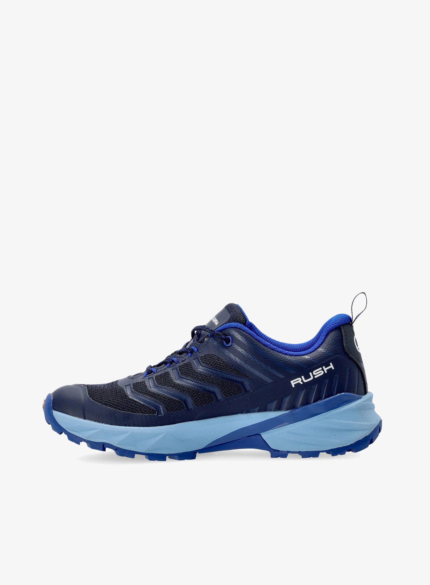 Dětské trekové boty Scarpa Rush Kid GTX - black/lake blue