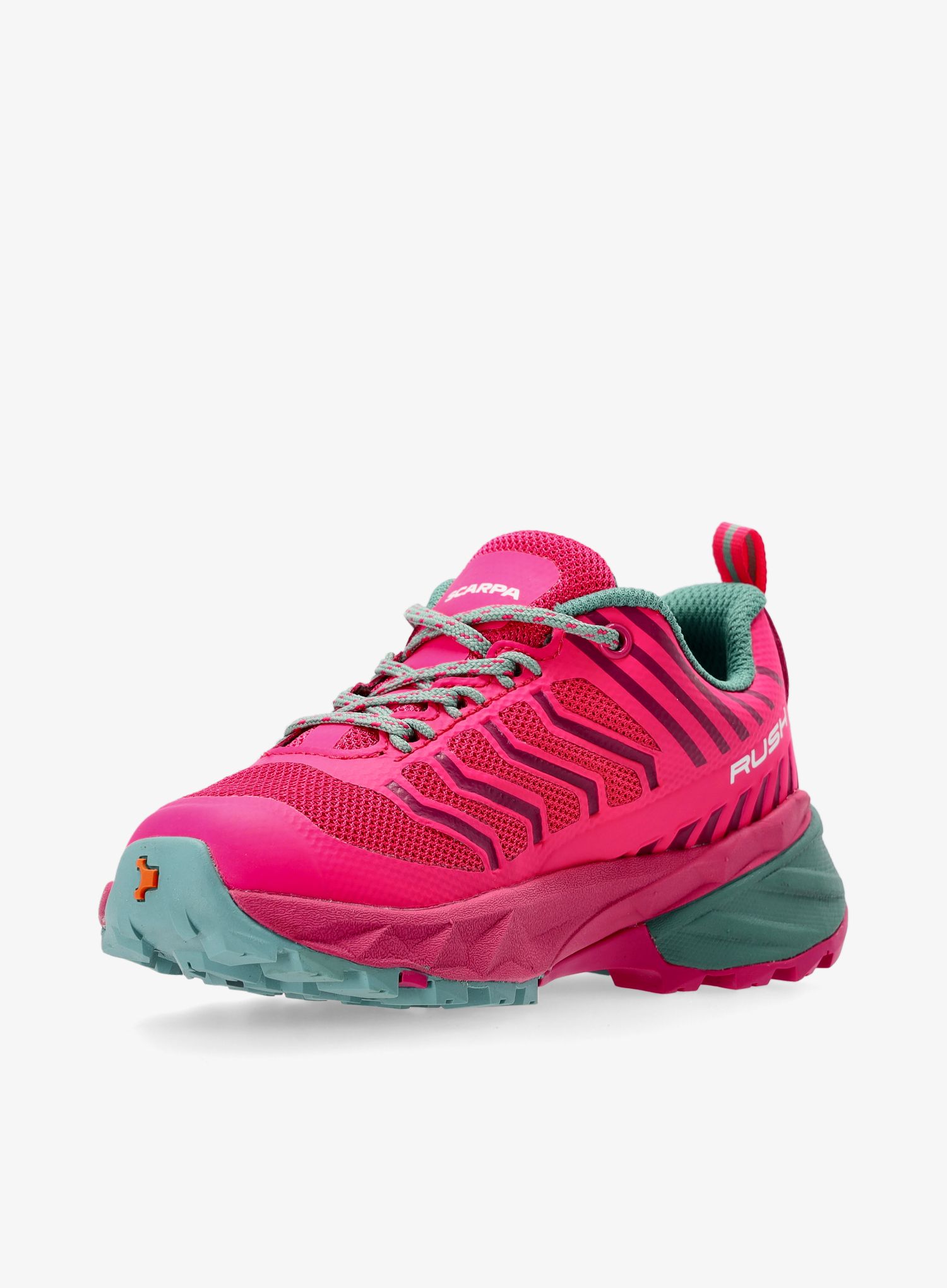 Dětské trekové boty Scarpa Rush Kid GTX - fuxia/lagoon