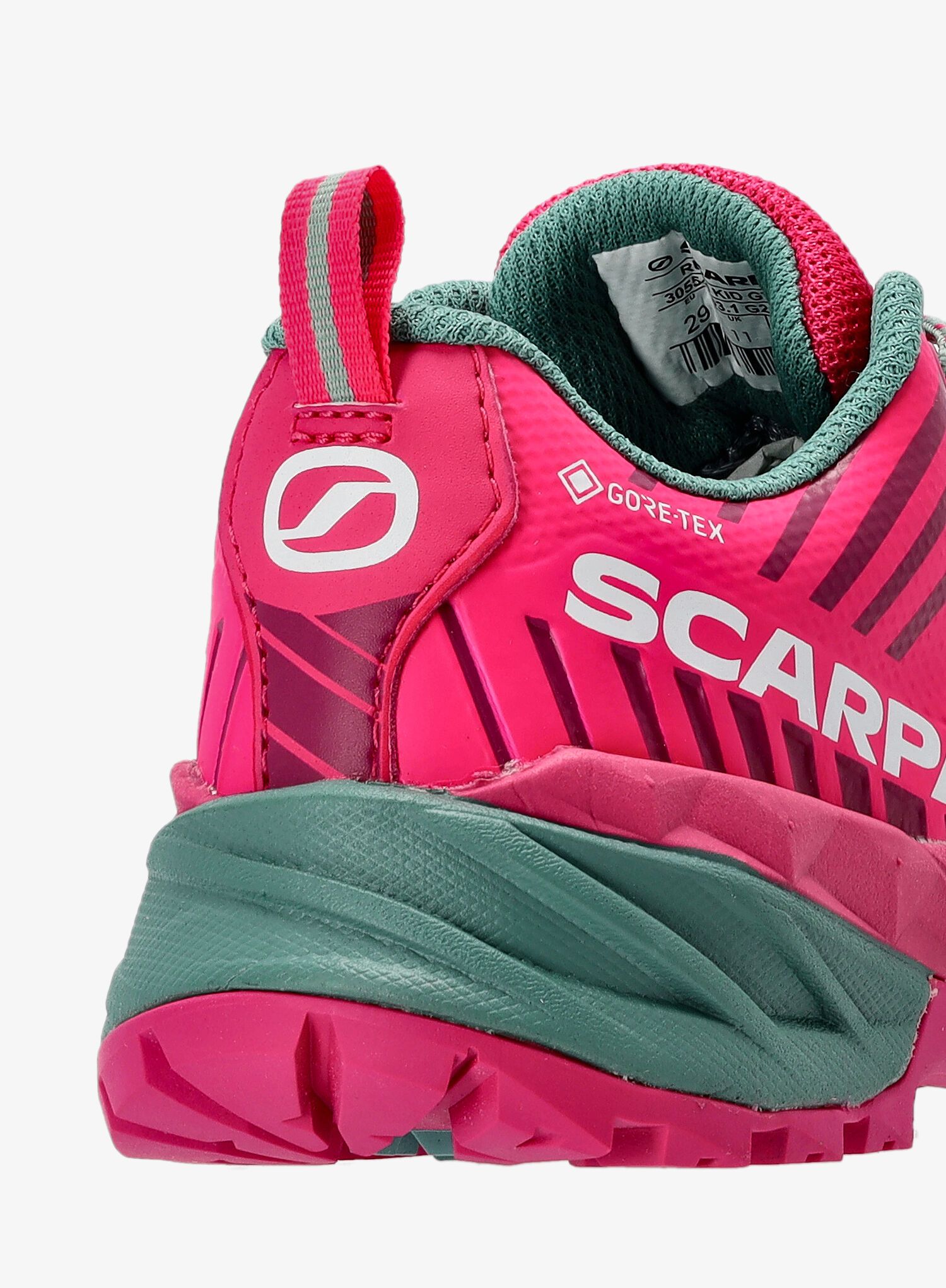 Dětské trekové boty Scarpa Rush Kid GTX - fuxia/lagoon