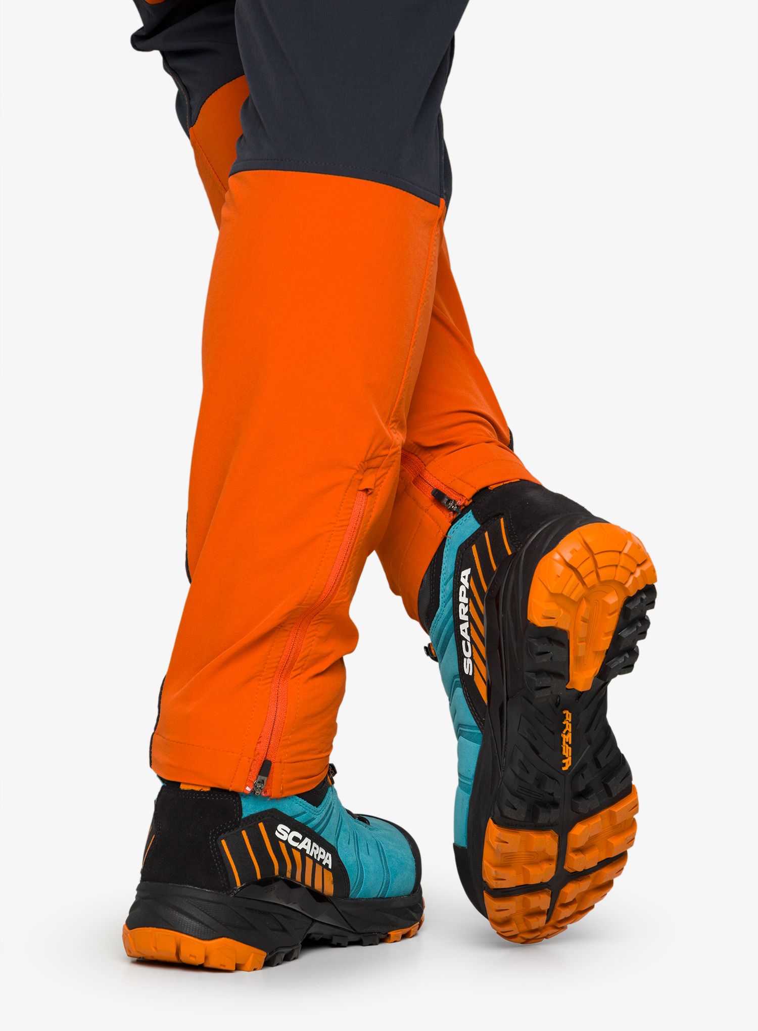 Vysoké trekové boty Scarpa Rush TRK GTX - pagoda blue/mango