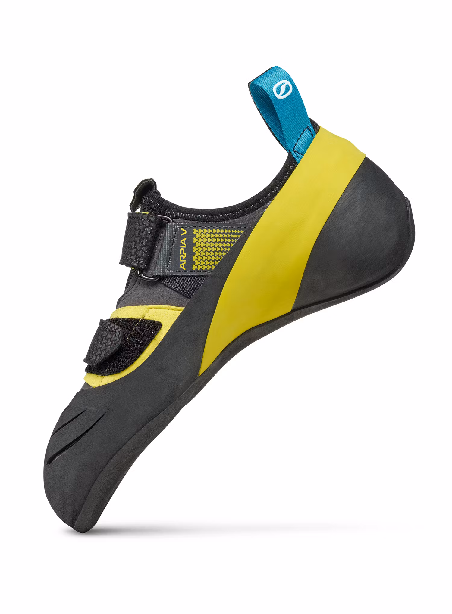 Lezečky Scarpa Arpia V - shark/yellow