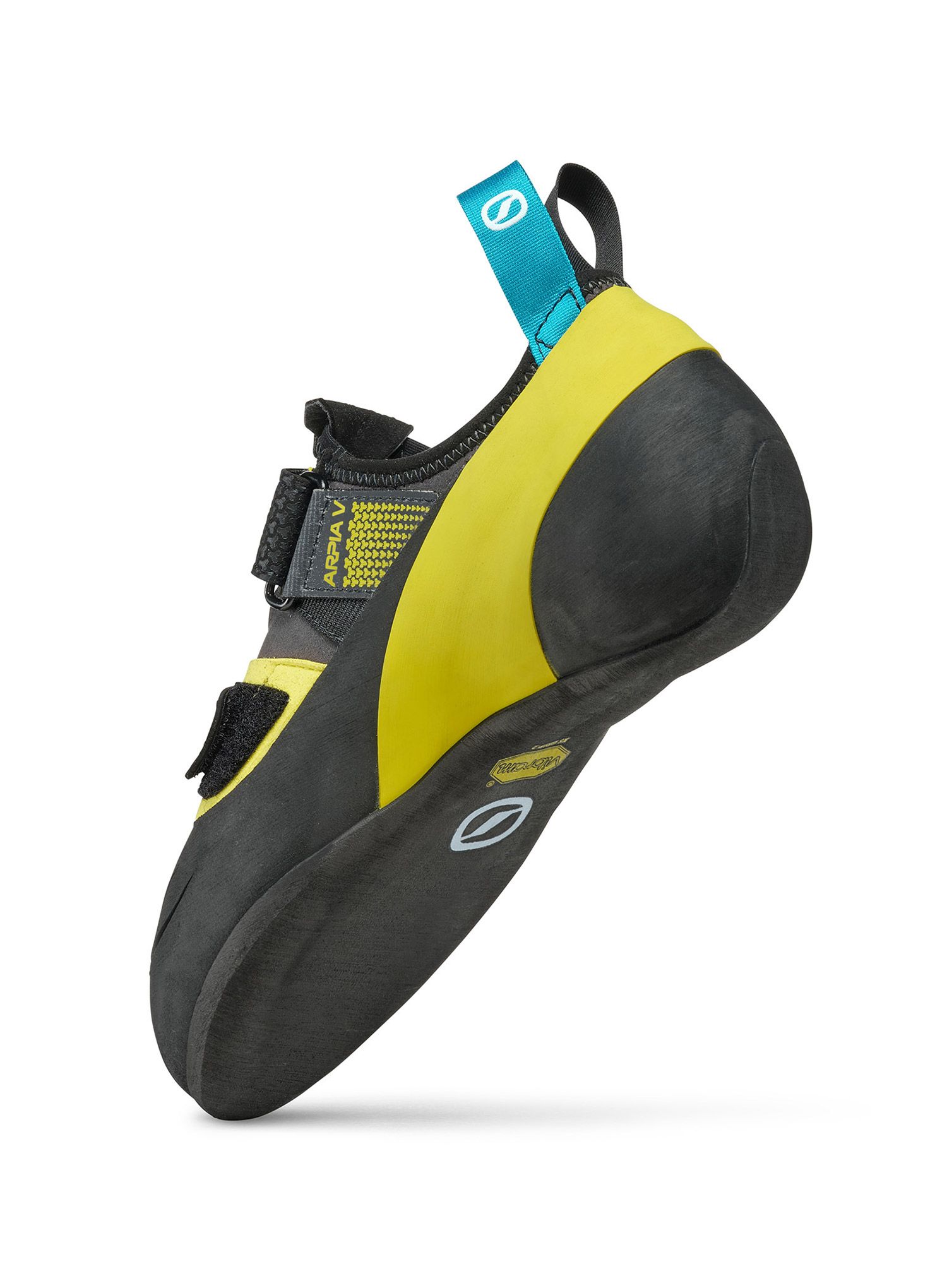 Lezečky Scarpa Arpia V - shark/yellow