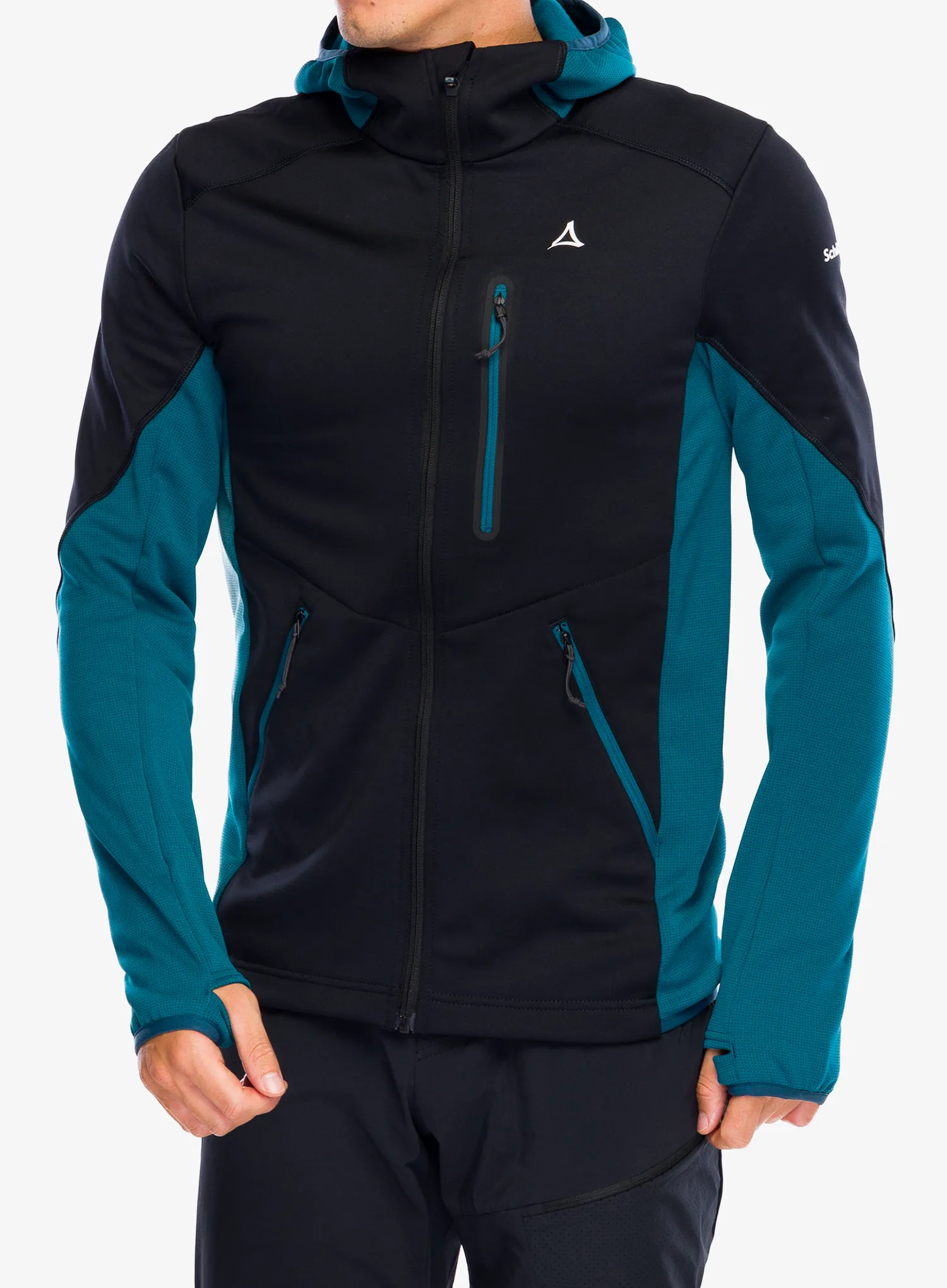 Mikina s kapucí Schoffel Fleece Hoody Lodron - black
