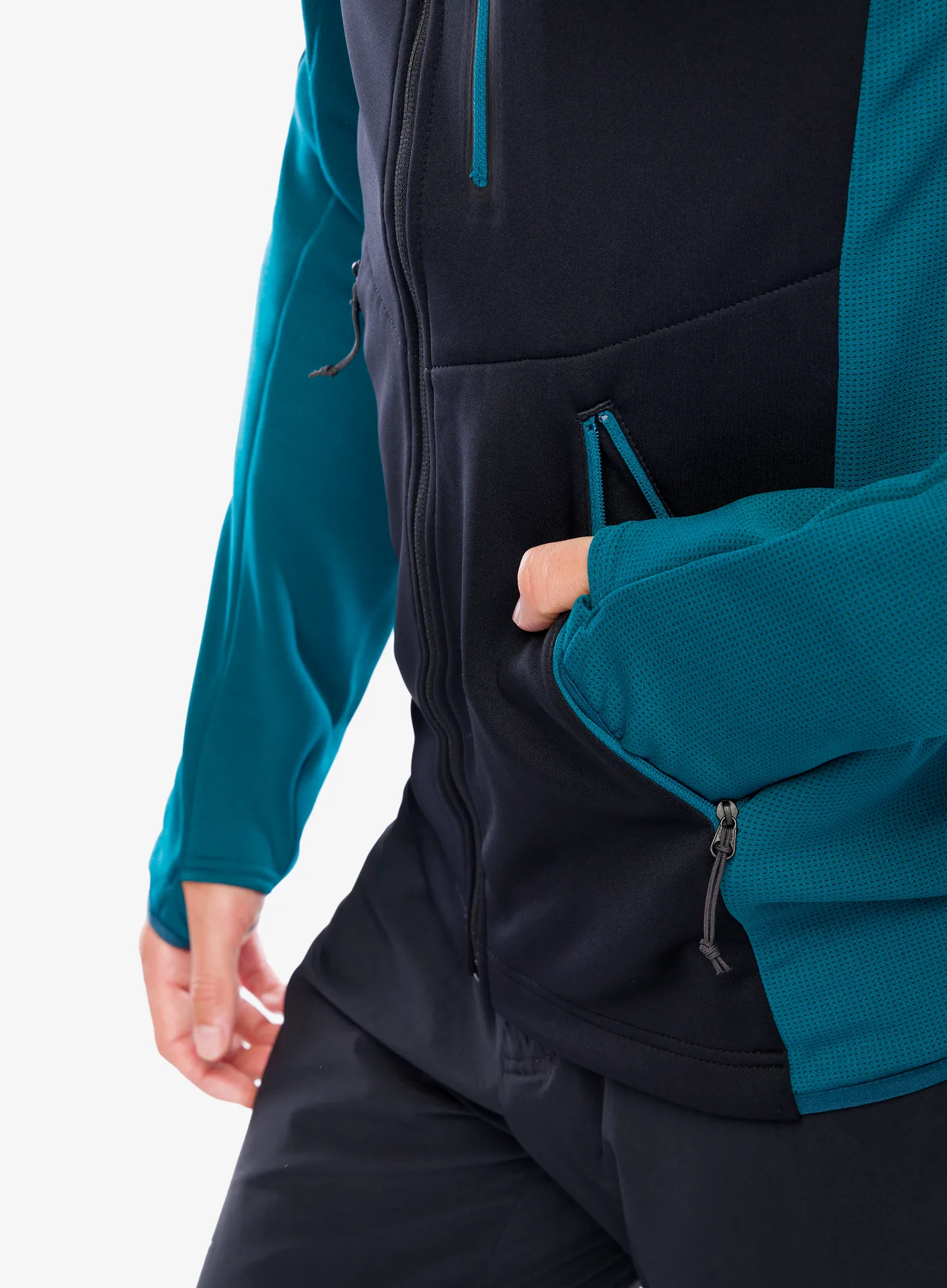 Mikina s kapucí Schoffel Fleece Hoody Lodron - black