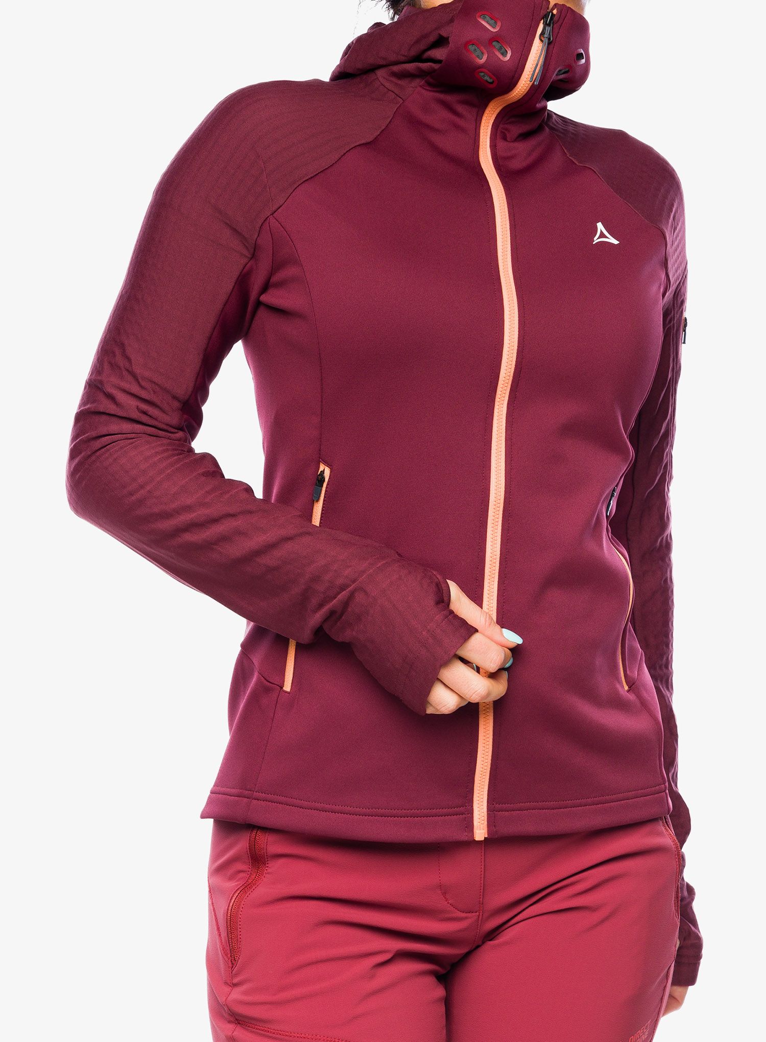 Dámská mikina Schoffel Fleece Hoody Rotbach - dark burgundy