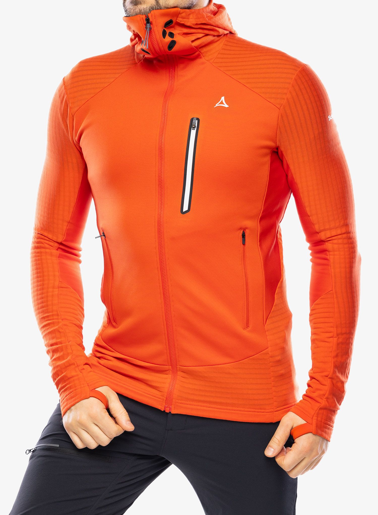 Mikina s kapucí Schoffel Fleece Hoody Rotbach - poinciana