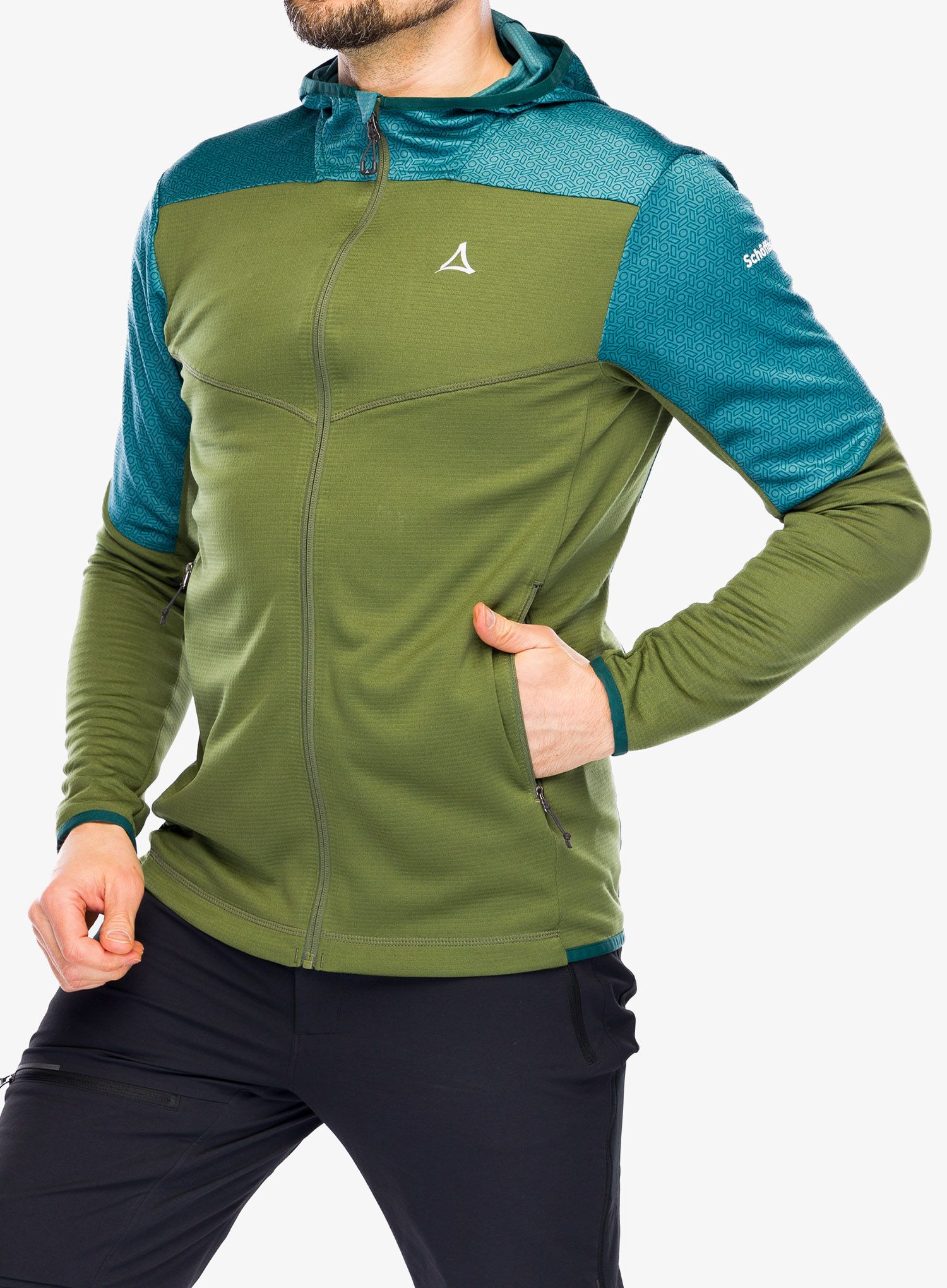 Outdoorova mikina Schoffel Fleece Hoody Svardalen - balsam green