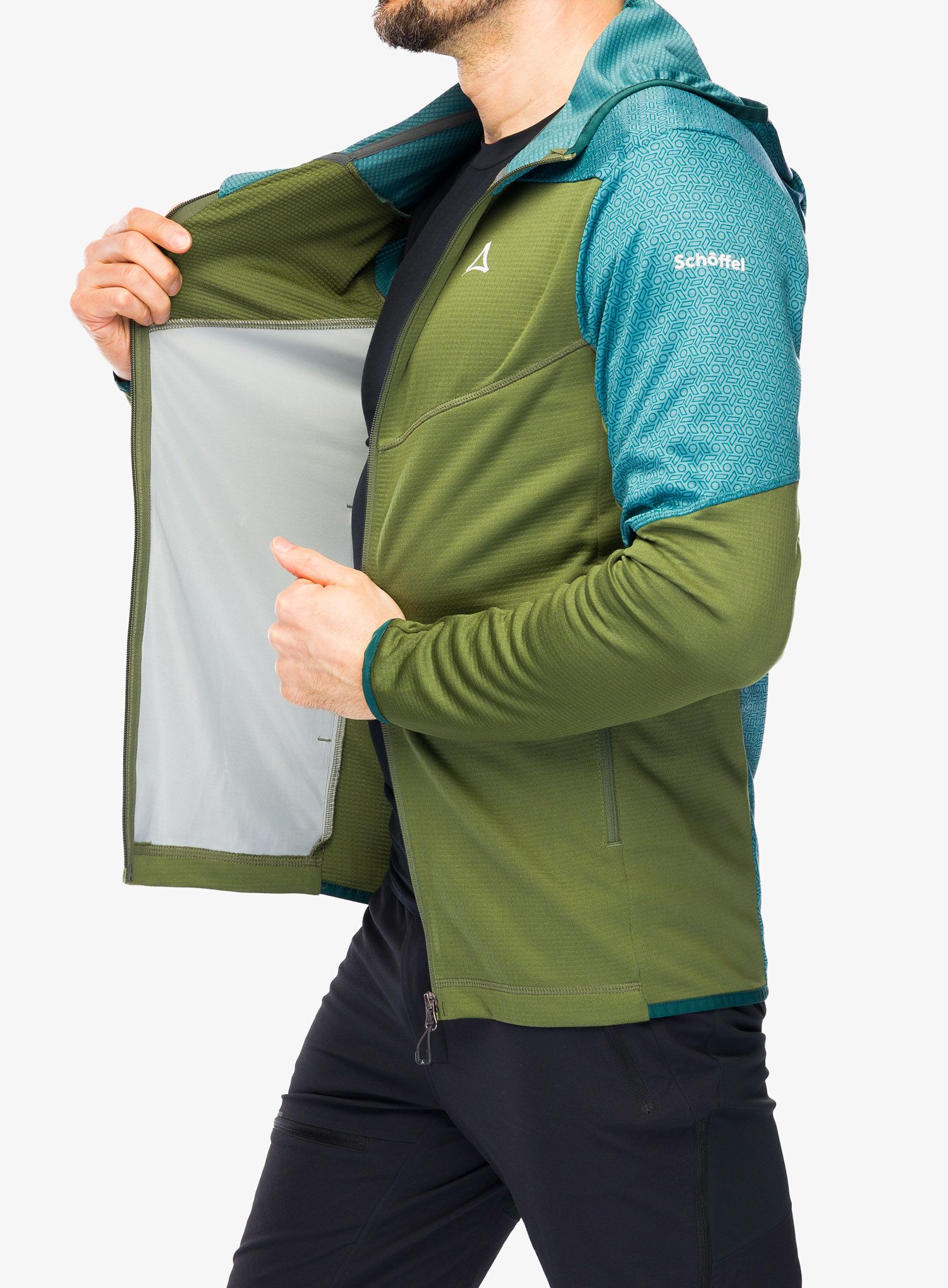 Outdoorova mikina Schoffel Fleece Hoody Svardalen - balsam green