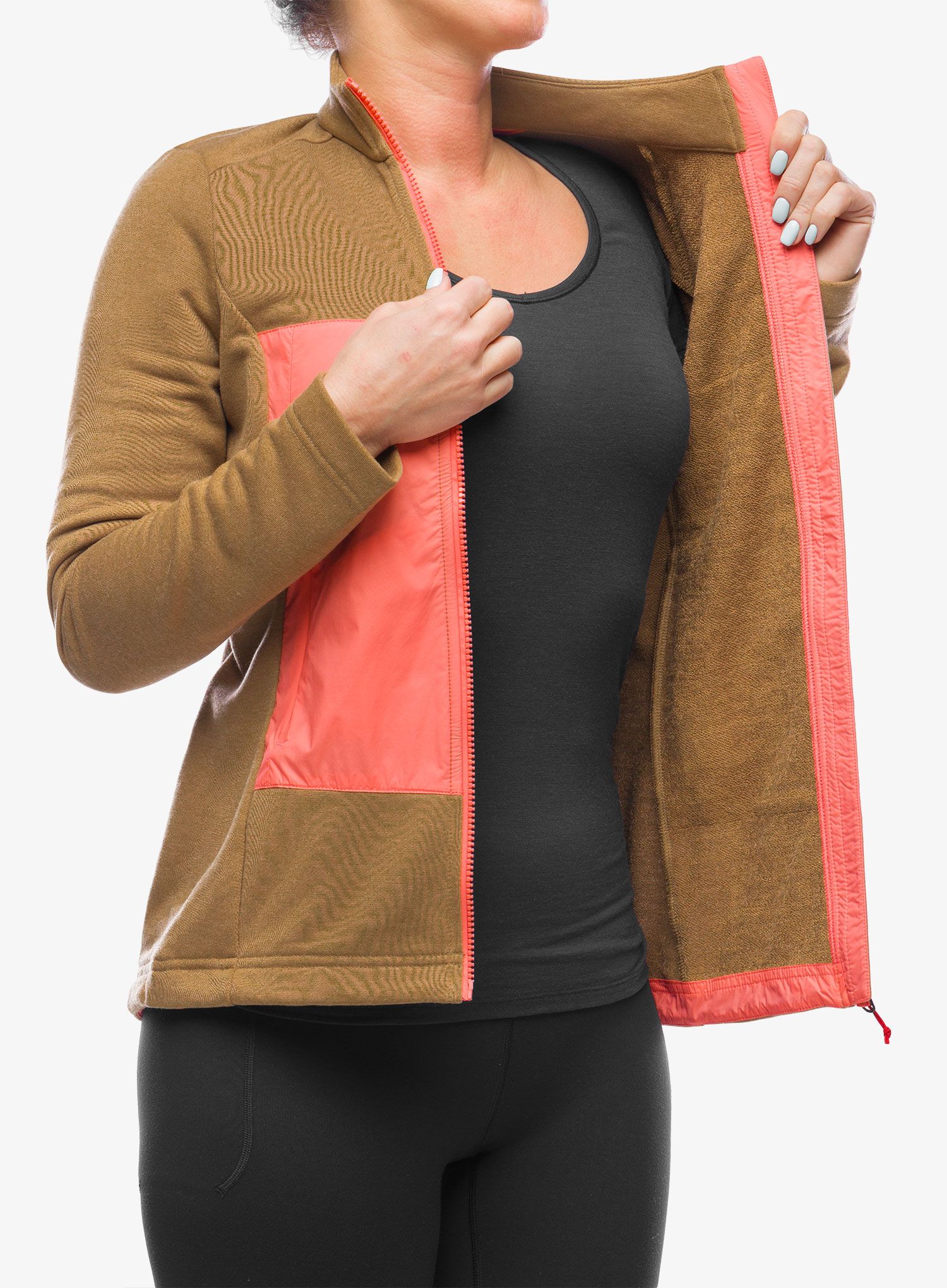 Dámská mikina Schoffel Fleece Jacket Shifter - soft walnut