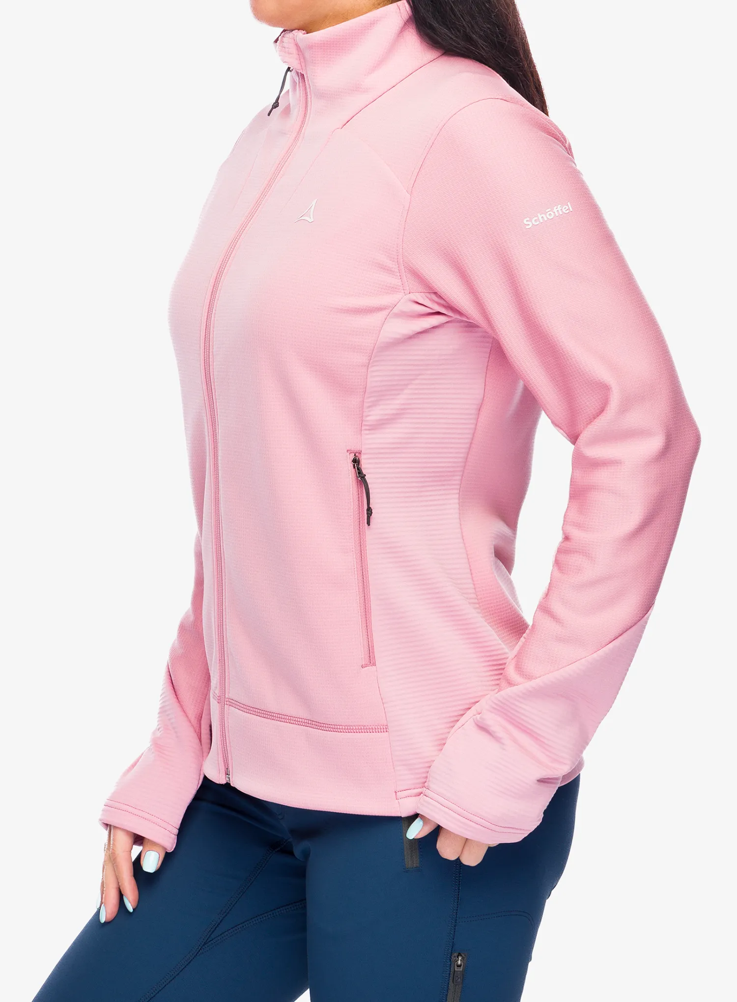 Dámská mikina se zipem Schoffel Fleece Style Tiefen - viola