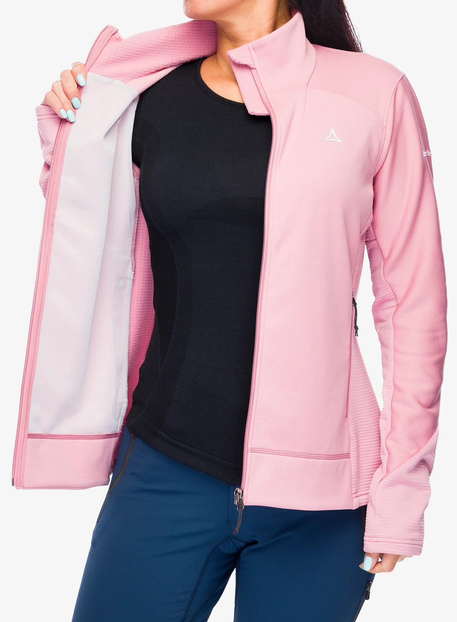 Dámská mikina se zipem Schoffel Fleece Style Tiefen - viola