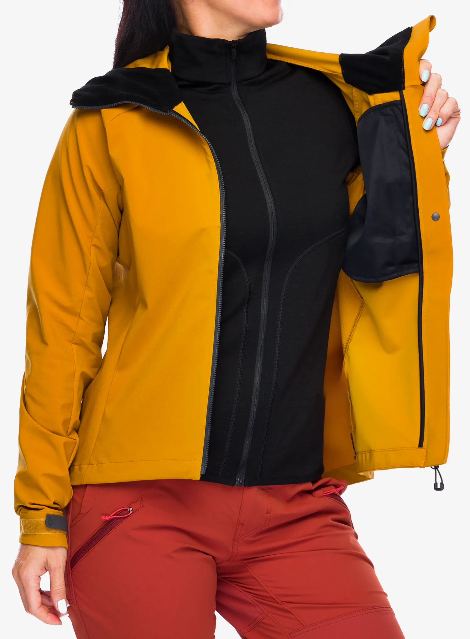 Bunda na kolo dámská Schoffel Hybrid Jacket Style Salza - chai