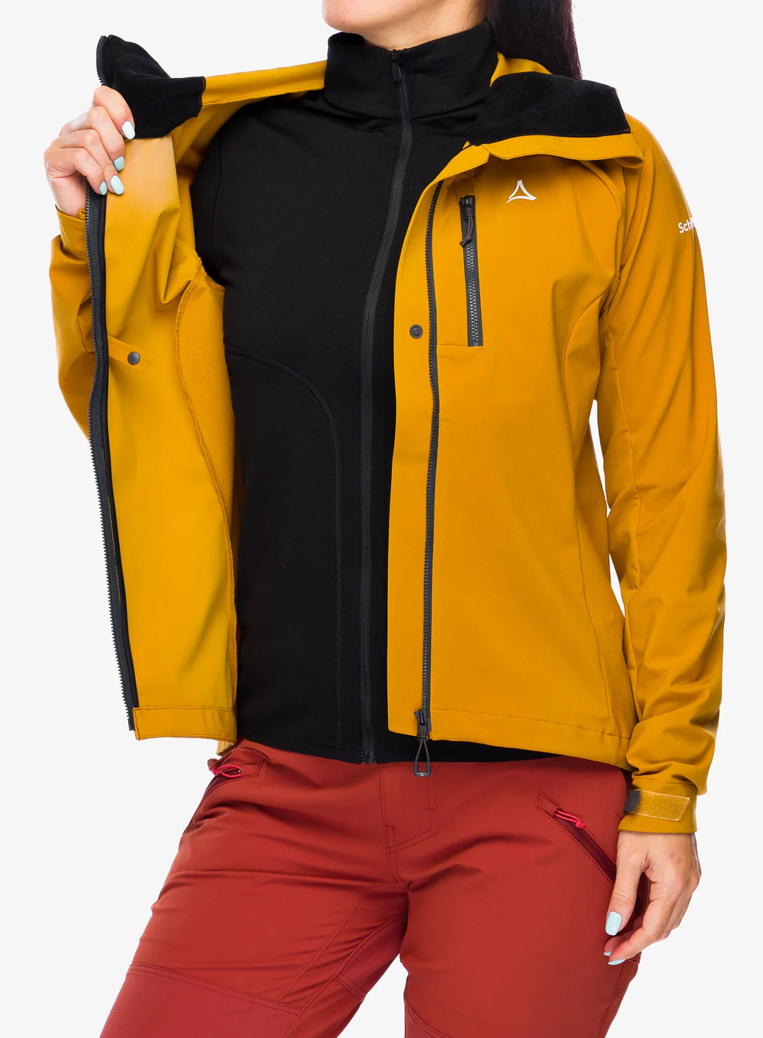 Bunda na kolo dámská Schoffel Hybrid Jacket Style Salza - chai