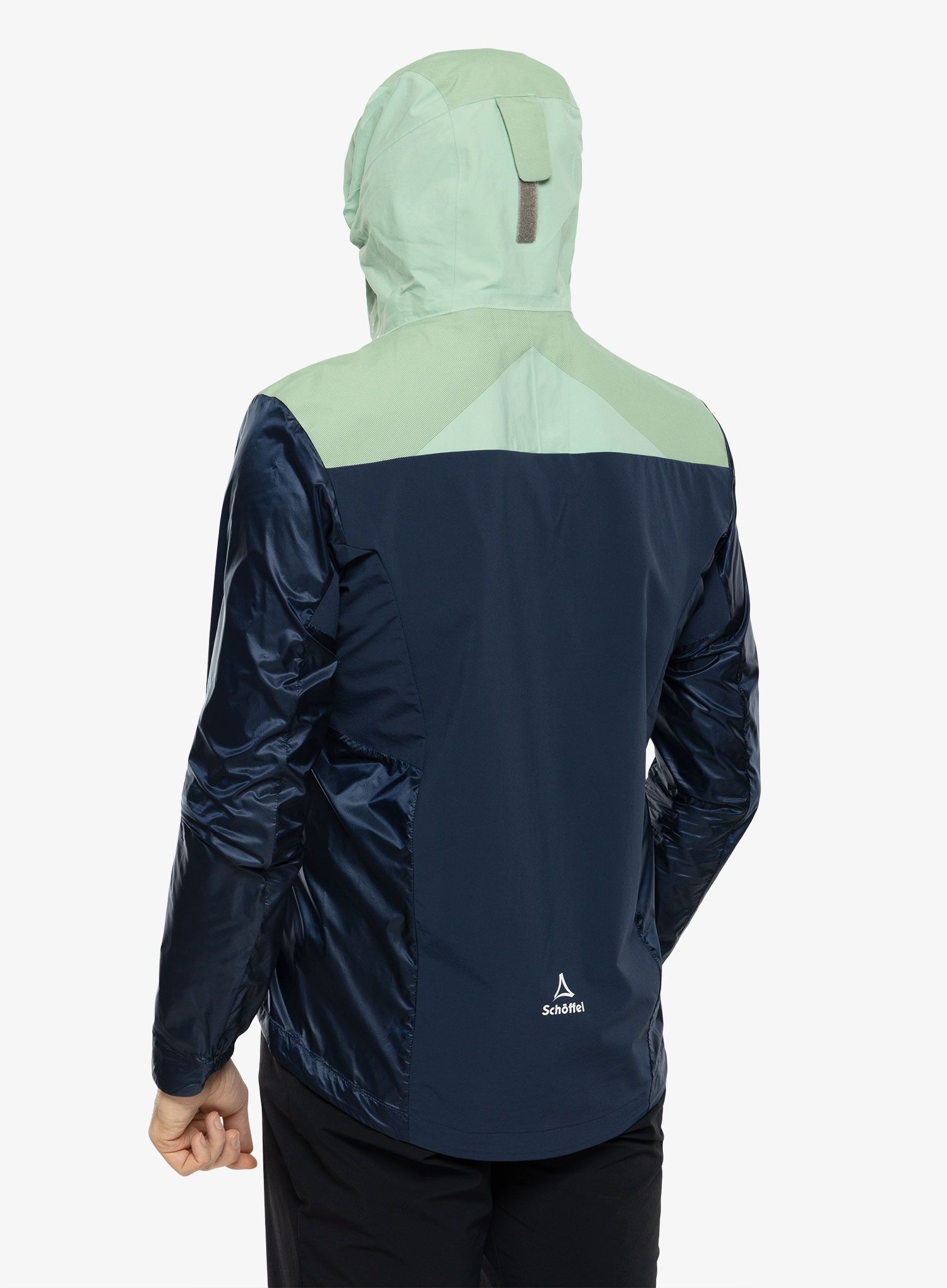 Bunda na kolo Schoffel Hybrid Jkt Flow Trail - dress blues