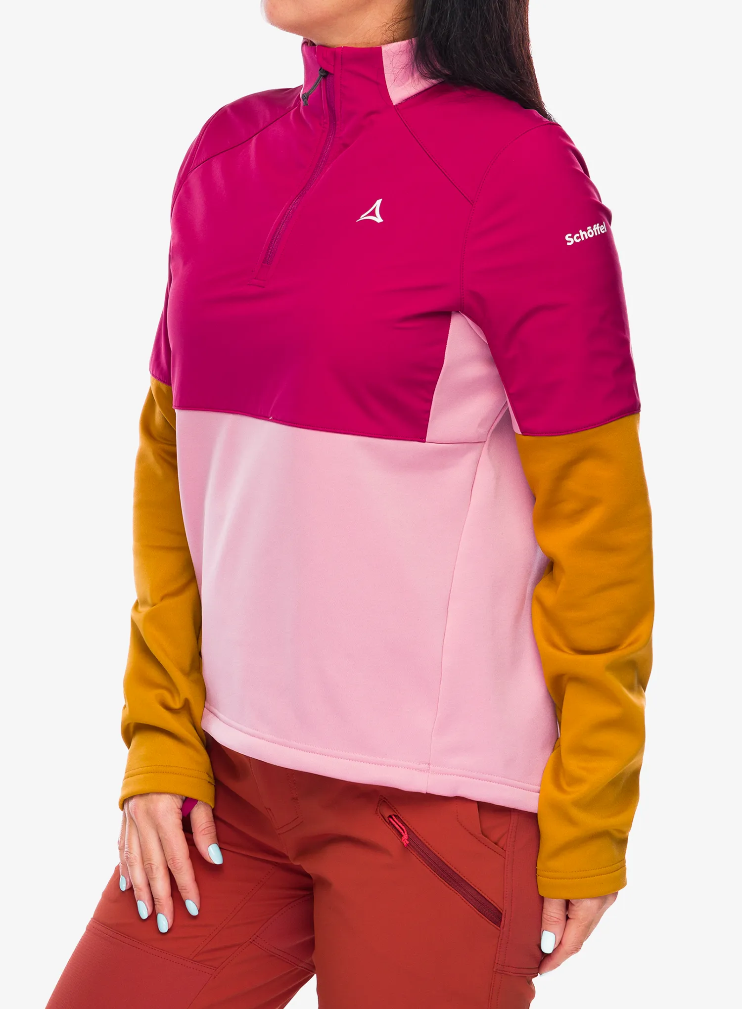 Mikina na kolo dámská Schoffel Jersey Style Salza - viola