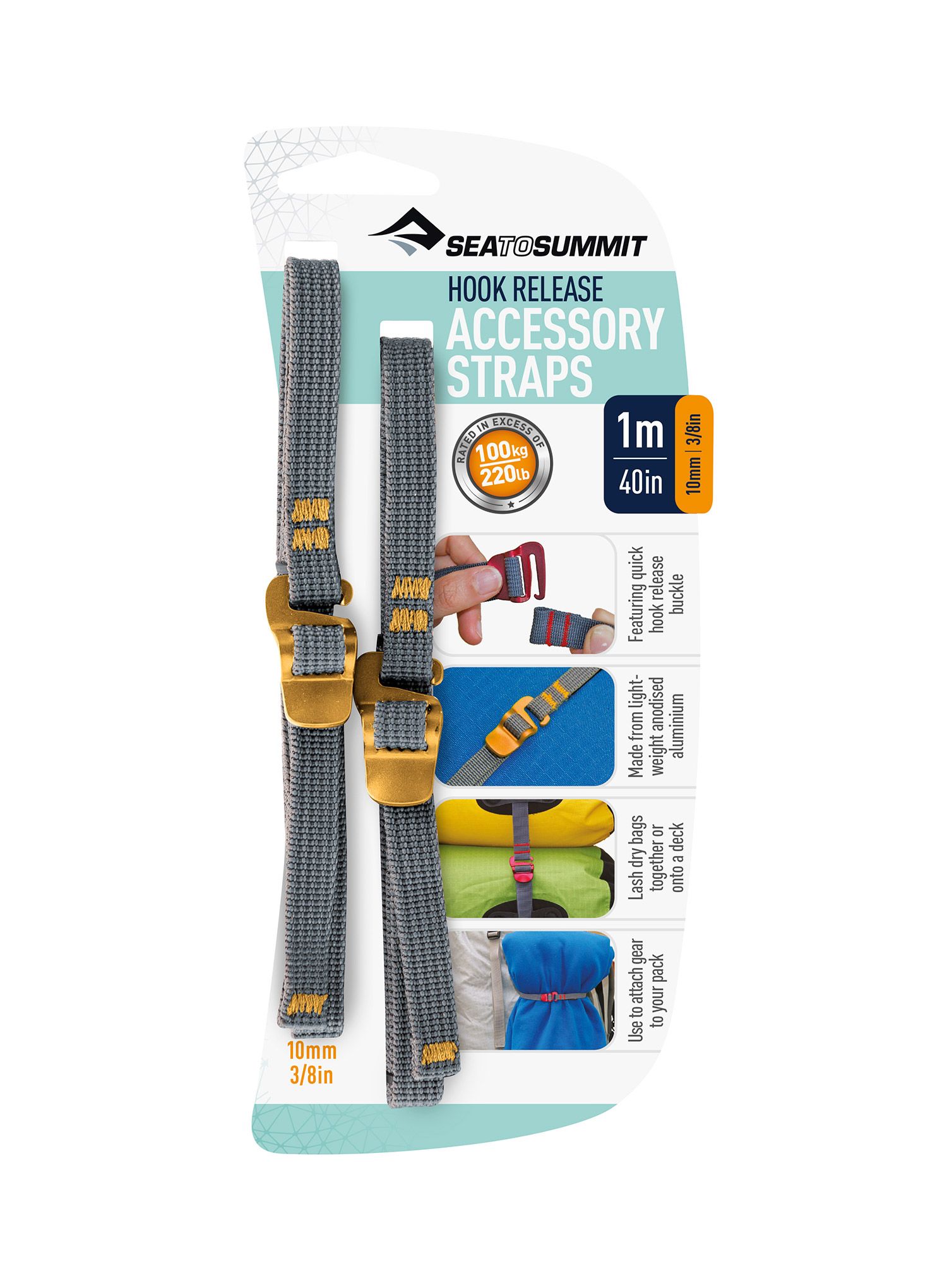 Popruhy Sea To Summit Hook Release Accessory Strap 10 mm Webbing - 1.0m