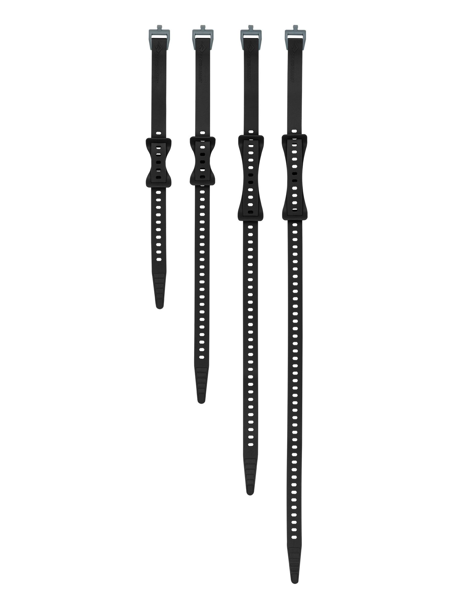 Popruhy Sea To Summit Stretch-Loc Set - All Sizes 20 mm 4 Pack - black