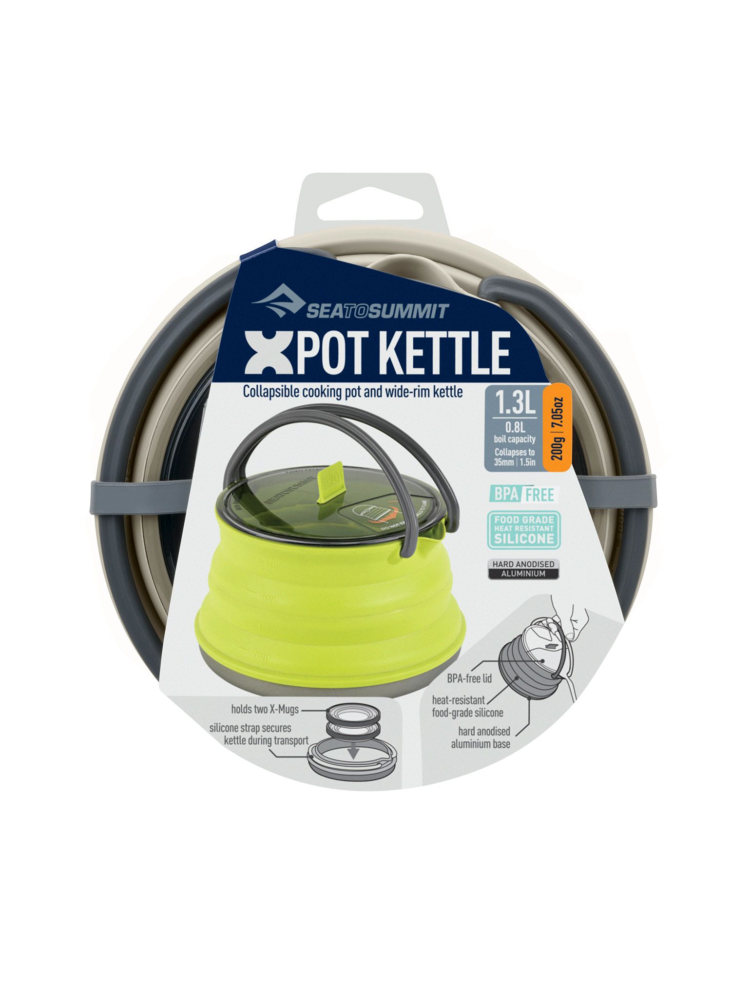 Konvice na čaj Sea To Summit X-Pot Kettle 1.3 Litre - sand