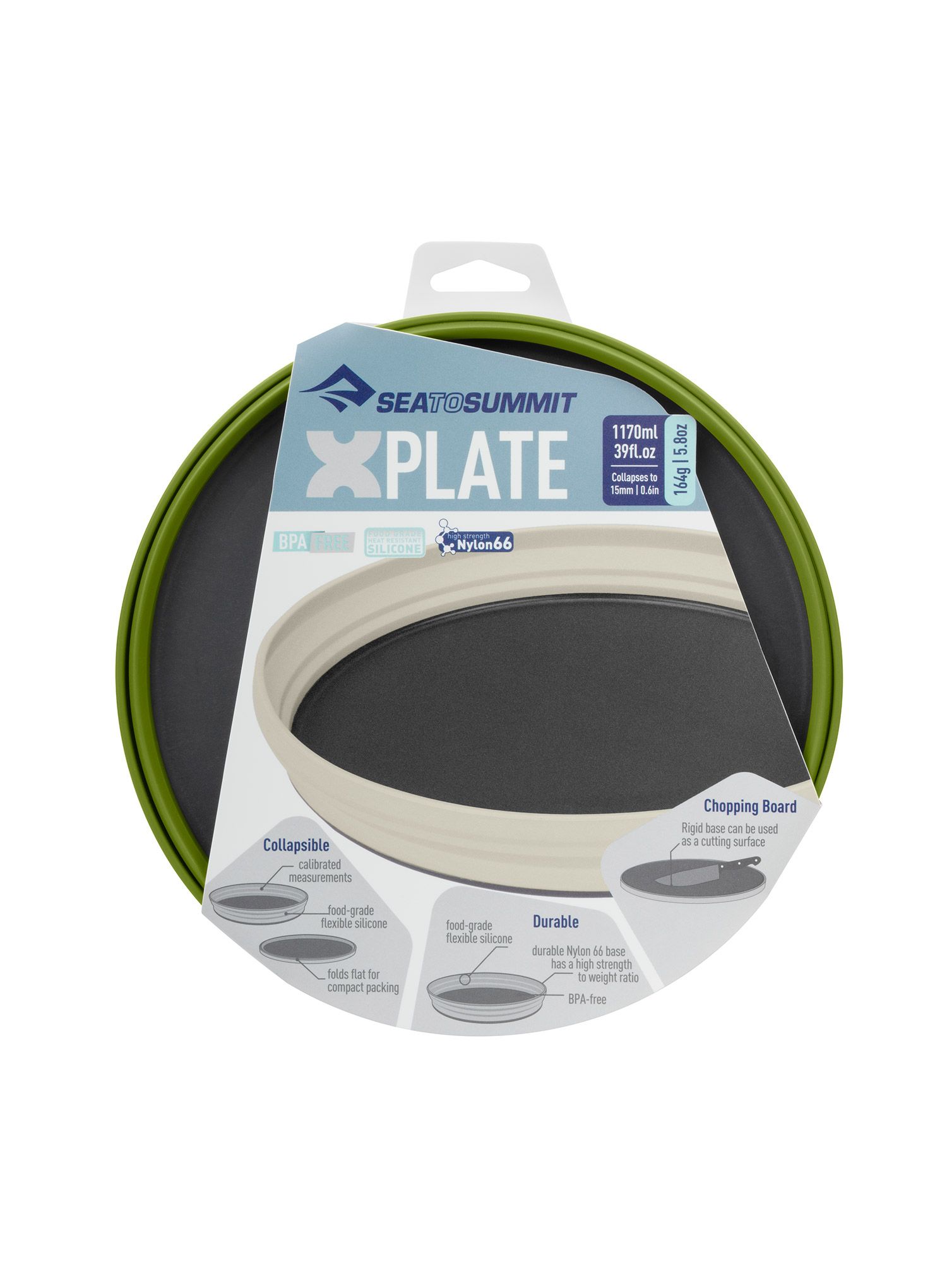 Jídelní talíř Sea To Summit X-Series X-Plate - olive