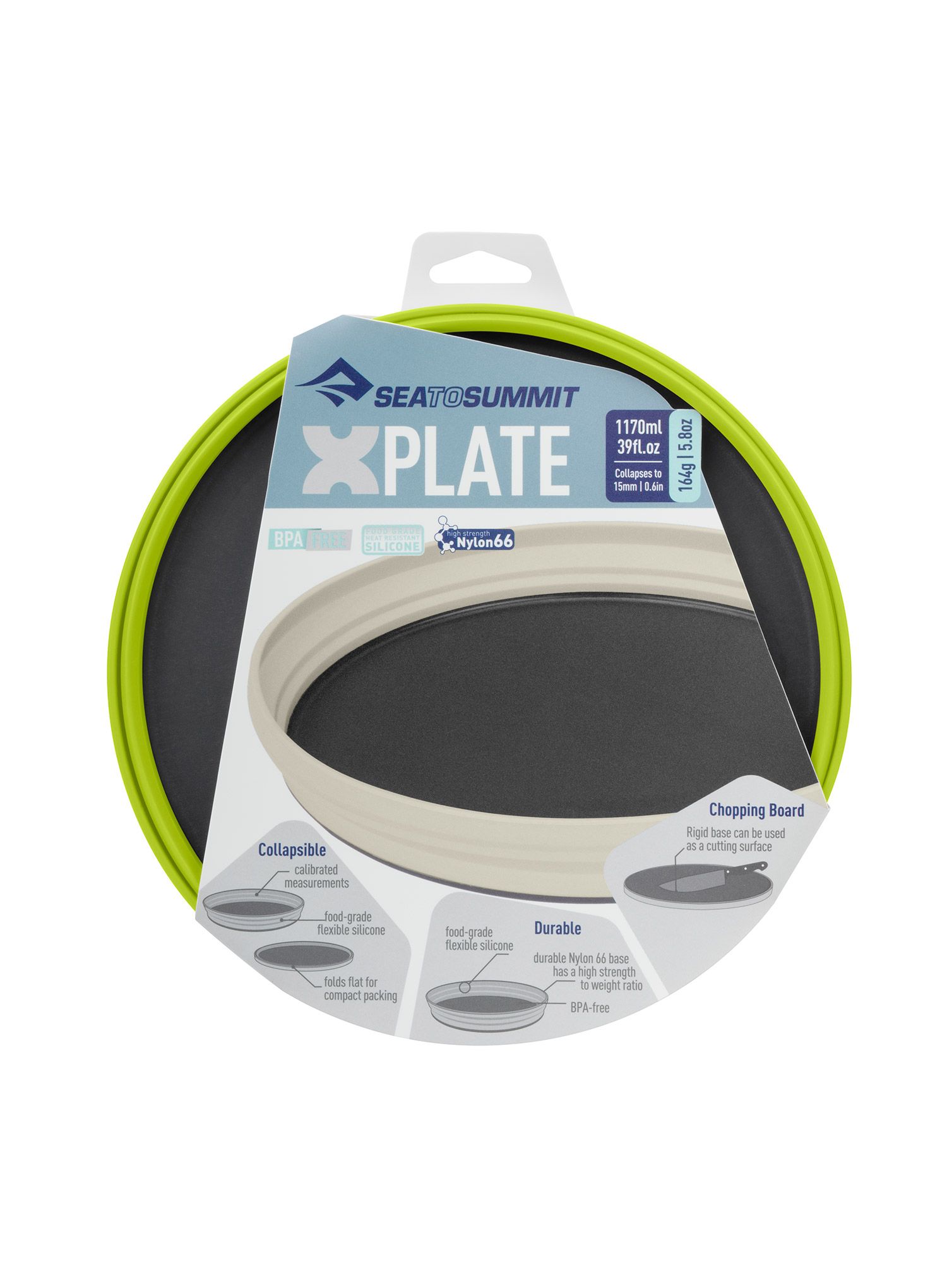 Jídelní talíř Sea To Summit X-Series X-Plate - lime