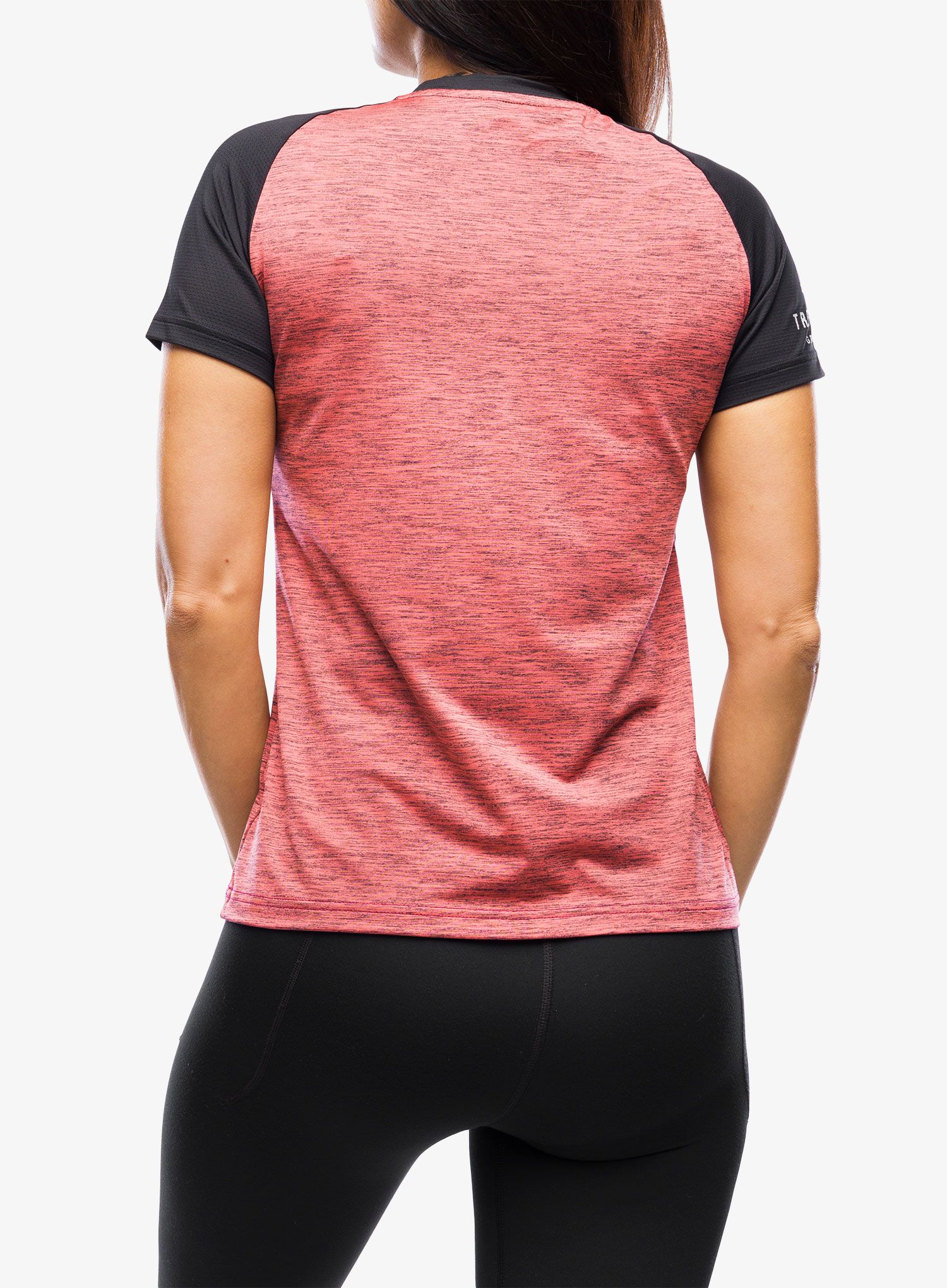 Dámské cyklistické tričko Sensor Charger Jersey SS - pink/black