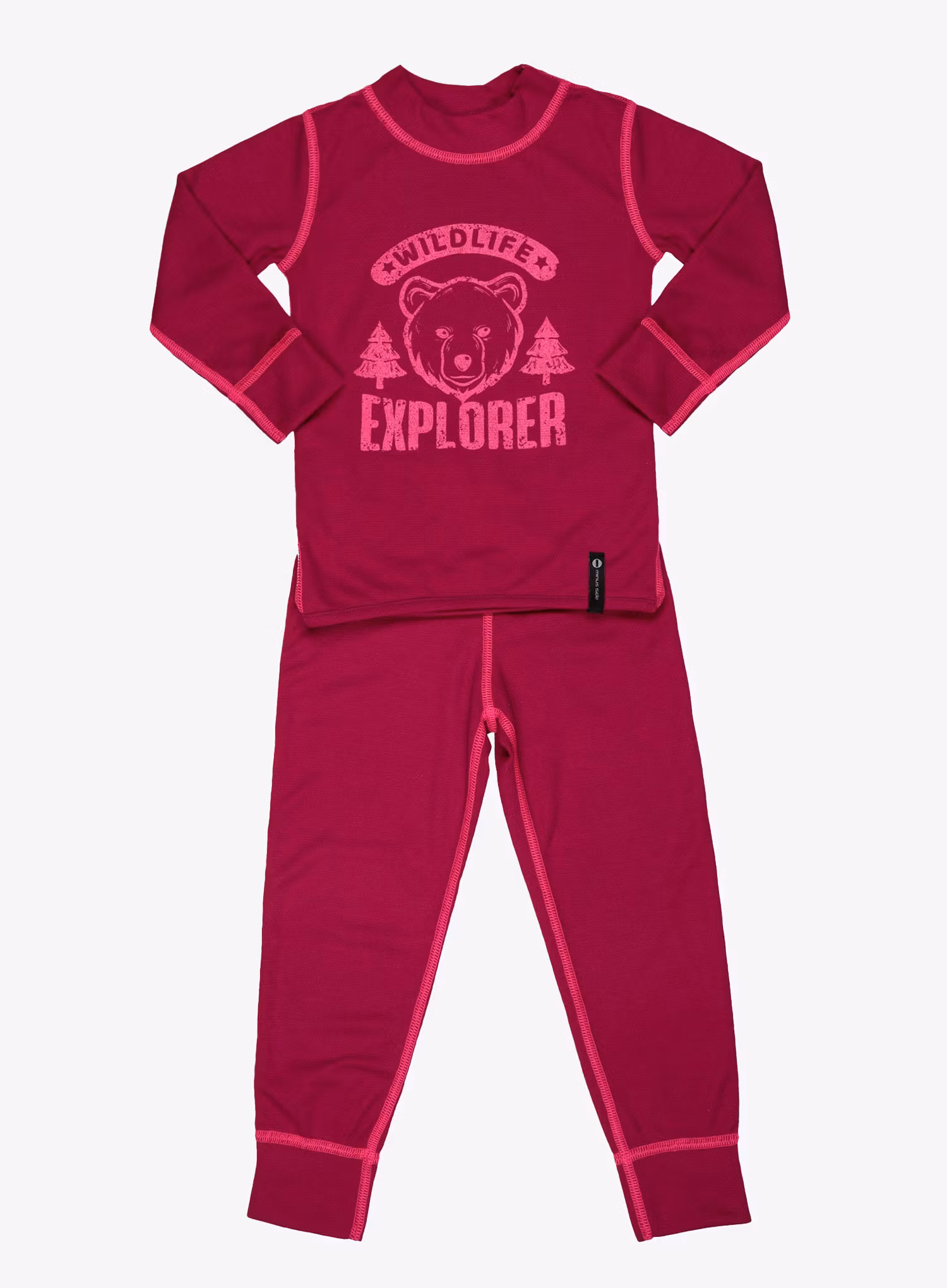 Sada spodního prádla Sensor DF Set Wild Tee L/S + Underpants Youth - lilla