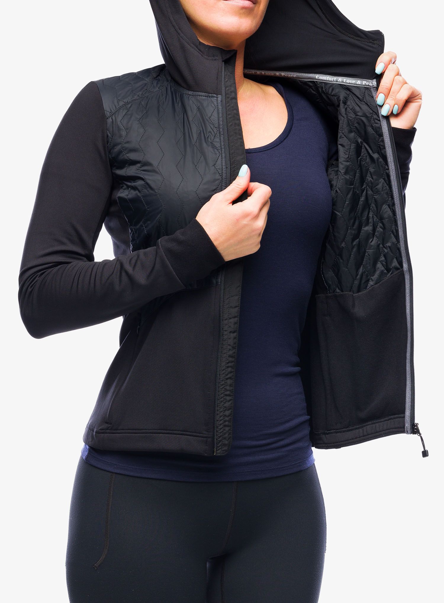 Dámská běžecká mikina Sensor Infinity Zero Jacket - black