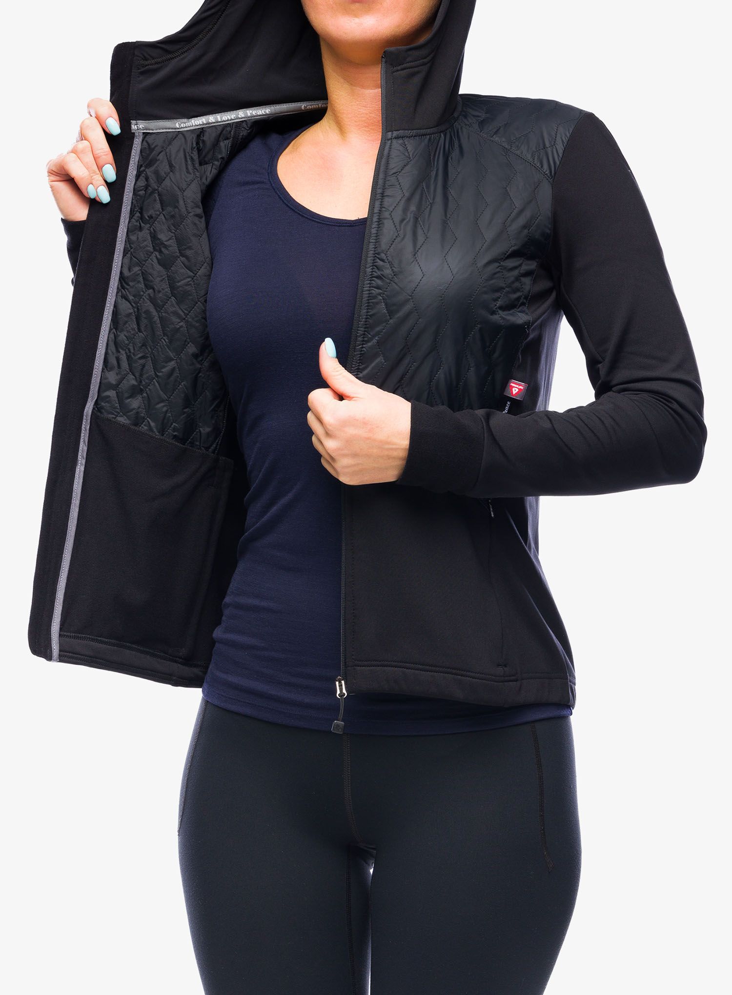 Dámská běžecká mikina Sensor Infinity Zero Jacket - black