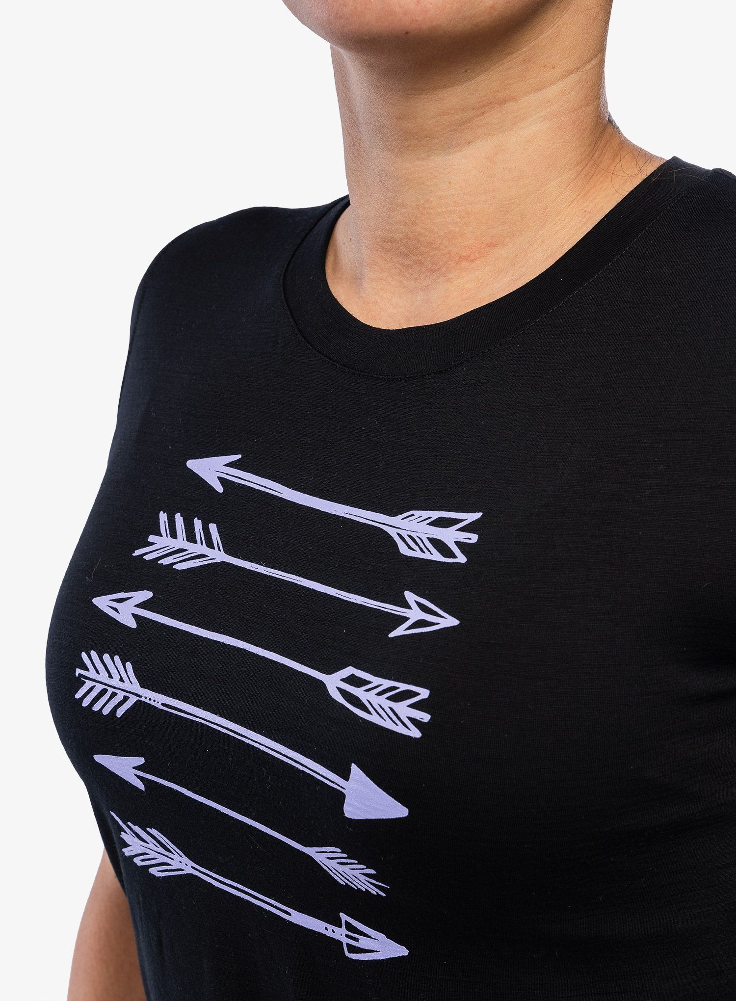 Dámské merino tričko Sensor Merino Active PT Tee S/S - black arrows