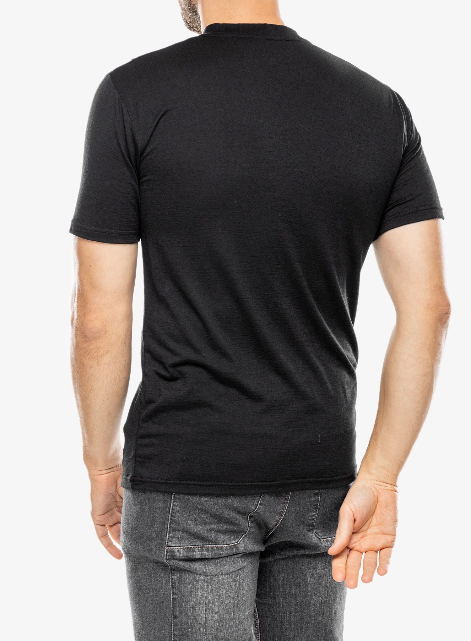 Tričko s potiskem Sensor Merino Active PT Tee S/S - black van life