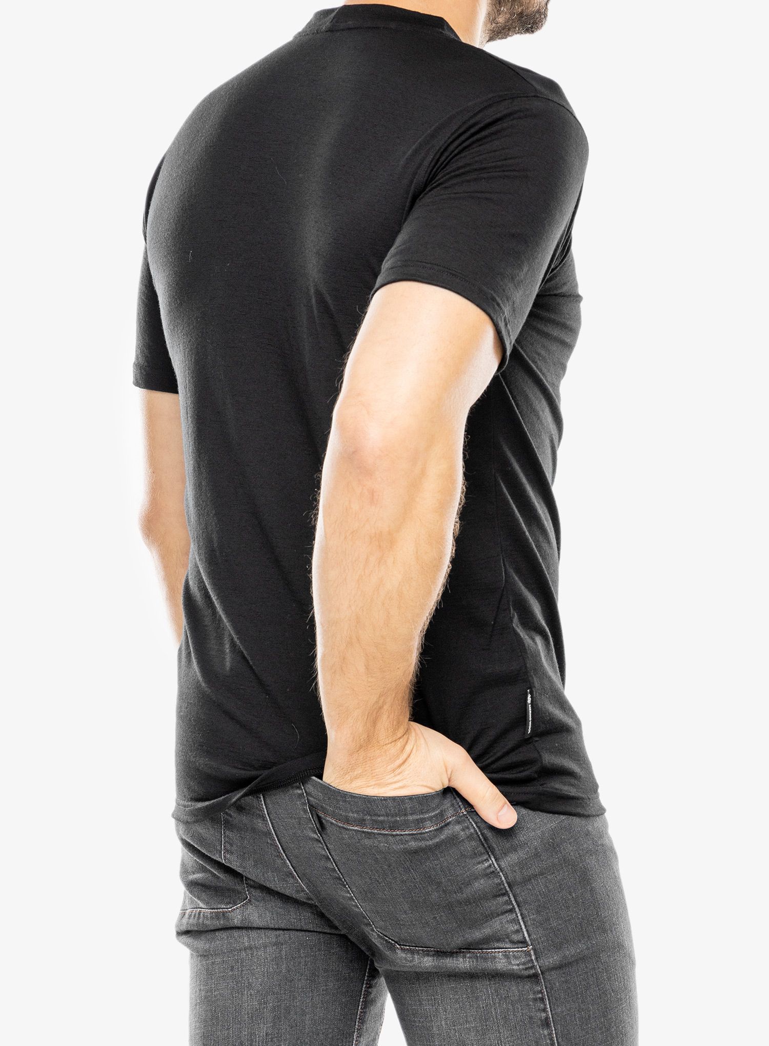 Tričko s potiskem Sensor Merino Active PT Tee S/S - black van life