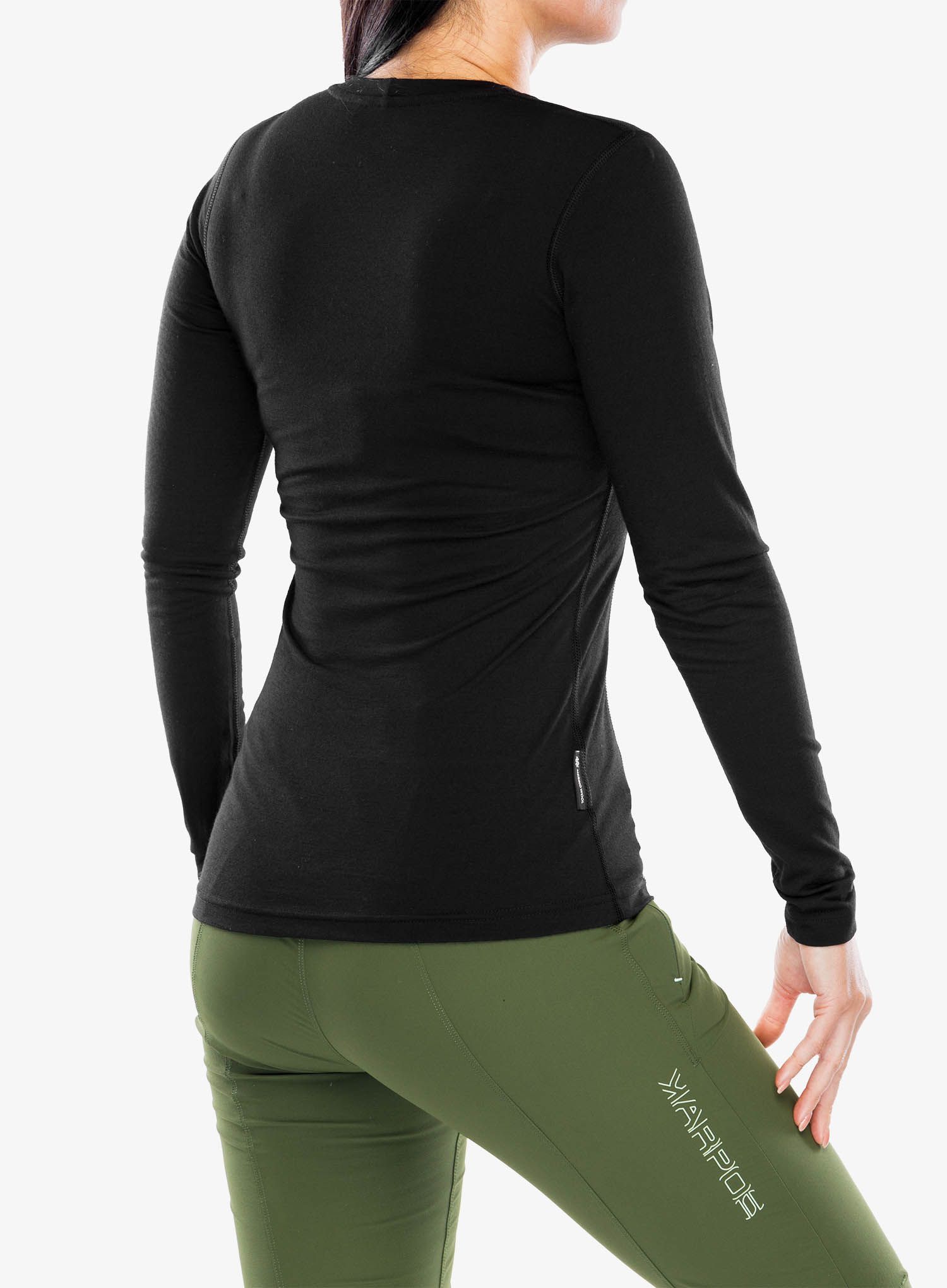Dámská termoaktivní mikina Sensor Merino Active Tee L/S - black