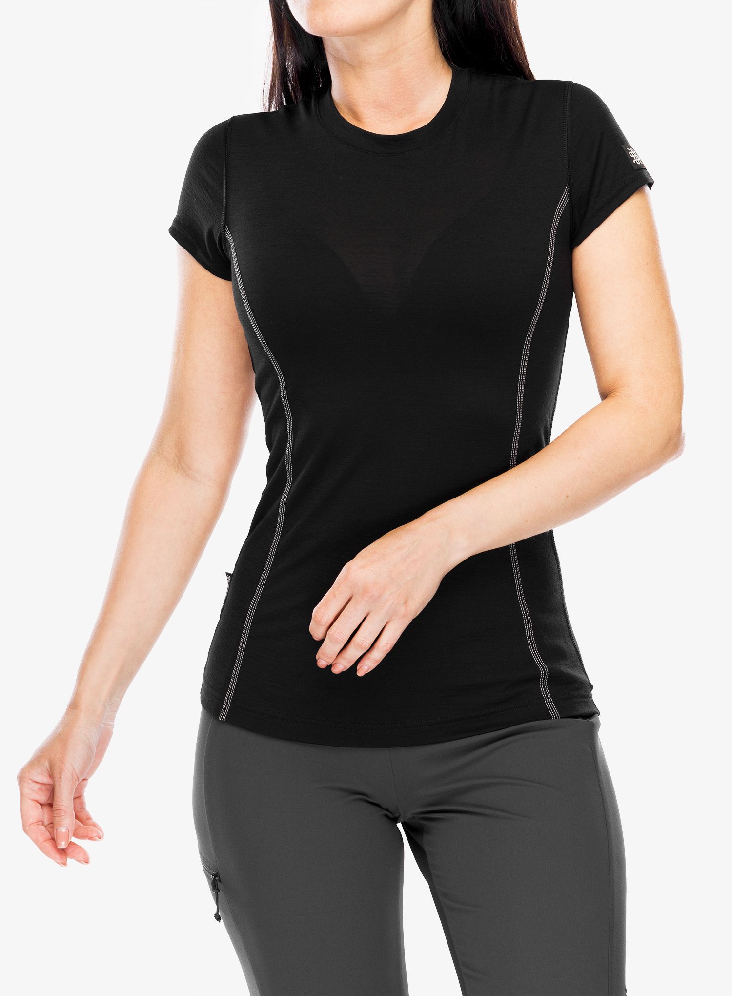Dámská tričko Sensor Merino Active Tee S/S - black